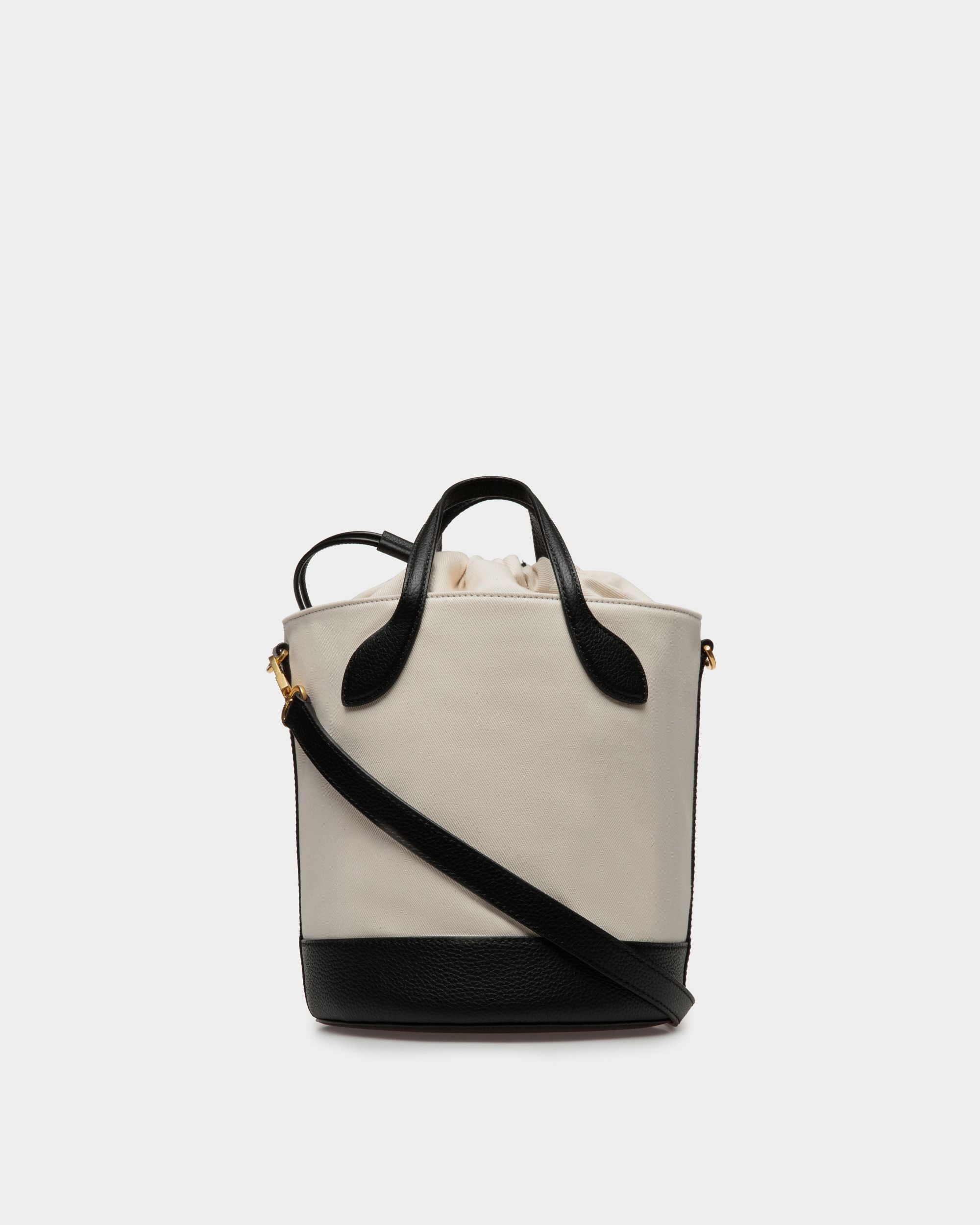 Bar Beuteltasche Aus Stoff in Natur und Schwarz - Damen - Bally - 03