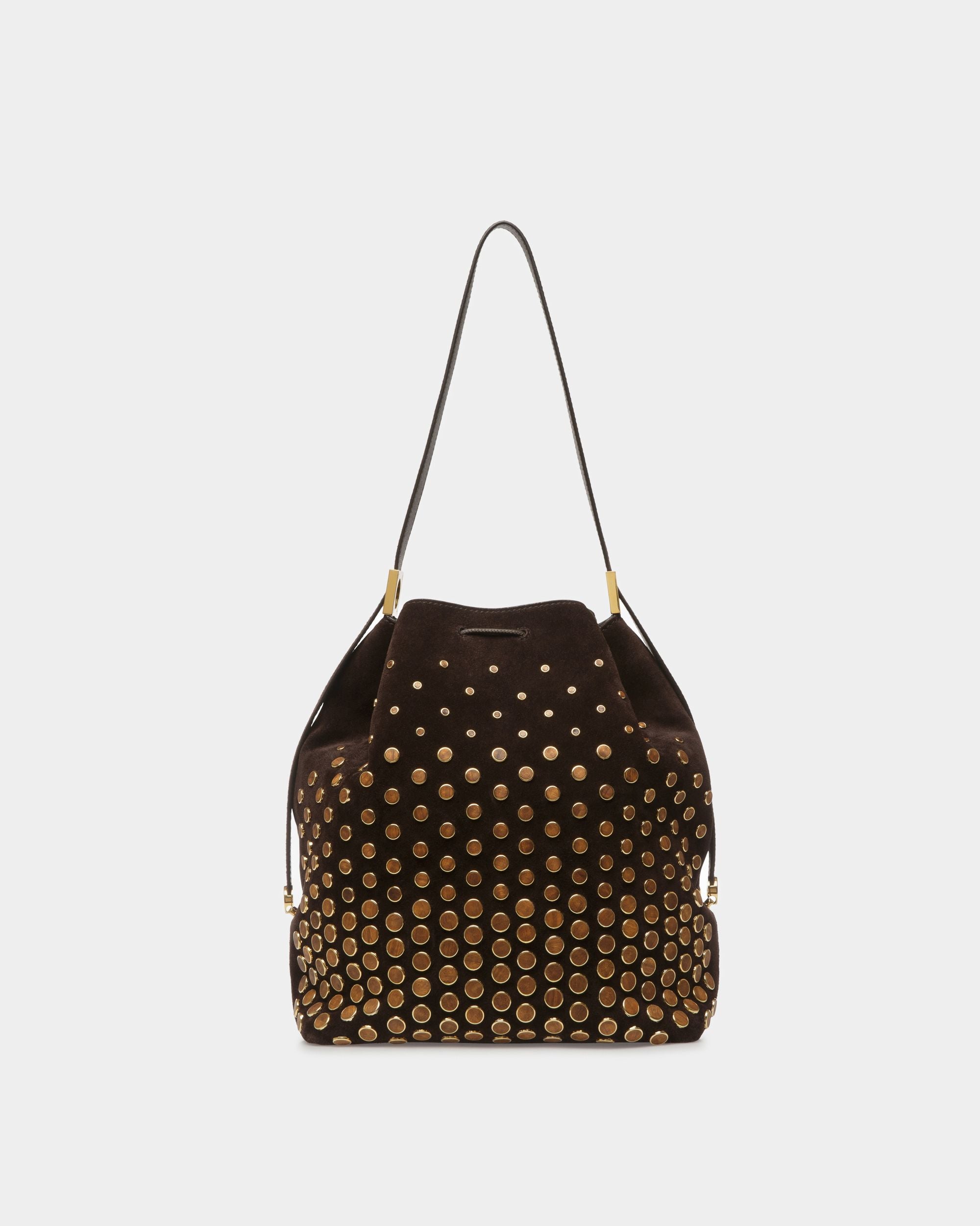 Block Beuteltasche Aus Braunem Leder - Damen - Bally - 02
