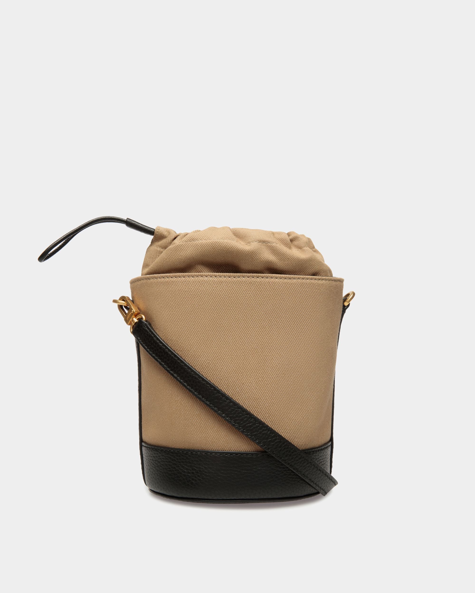 Bar Mini-Beuteltasche Aus Canvas In Sand Und Leder In Braun - Damen - Bally - 02