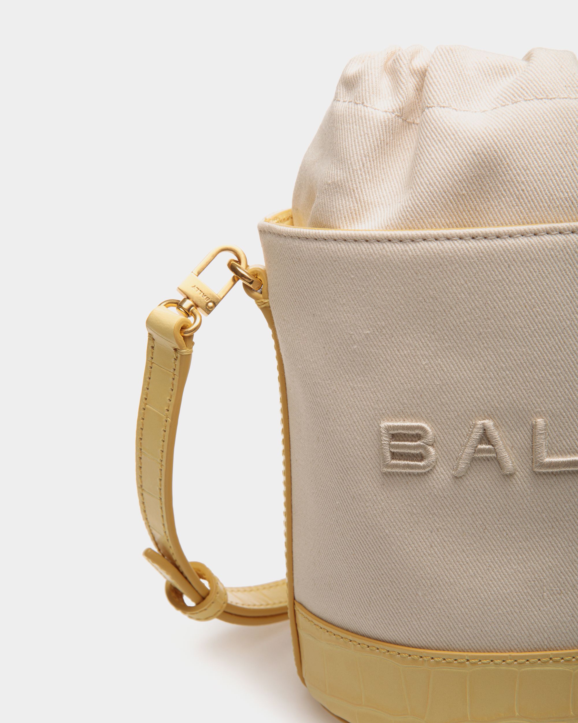Bar Mini-Beuteltasche Aus Canvas Und Leder - Damen - Bally - 05