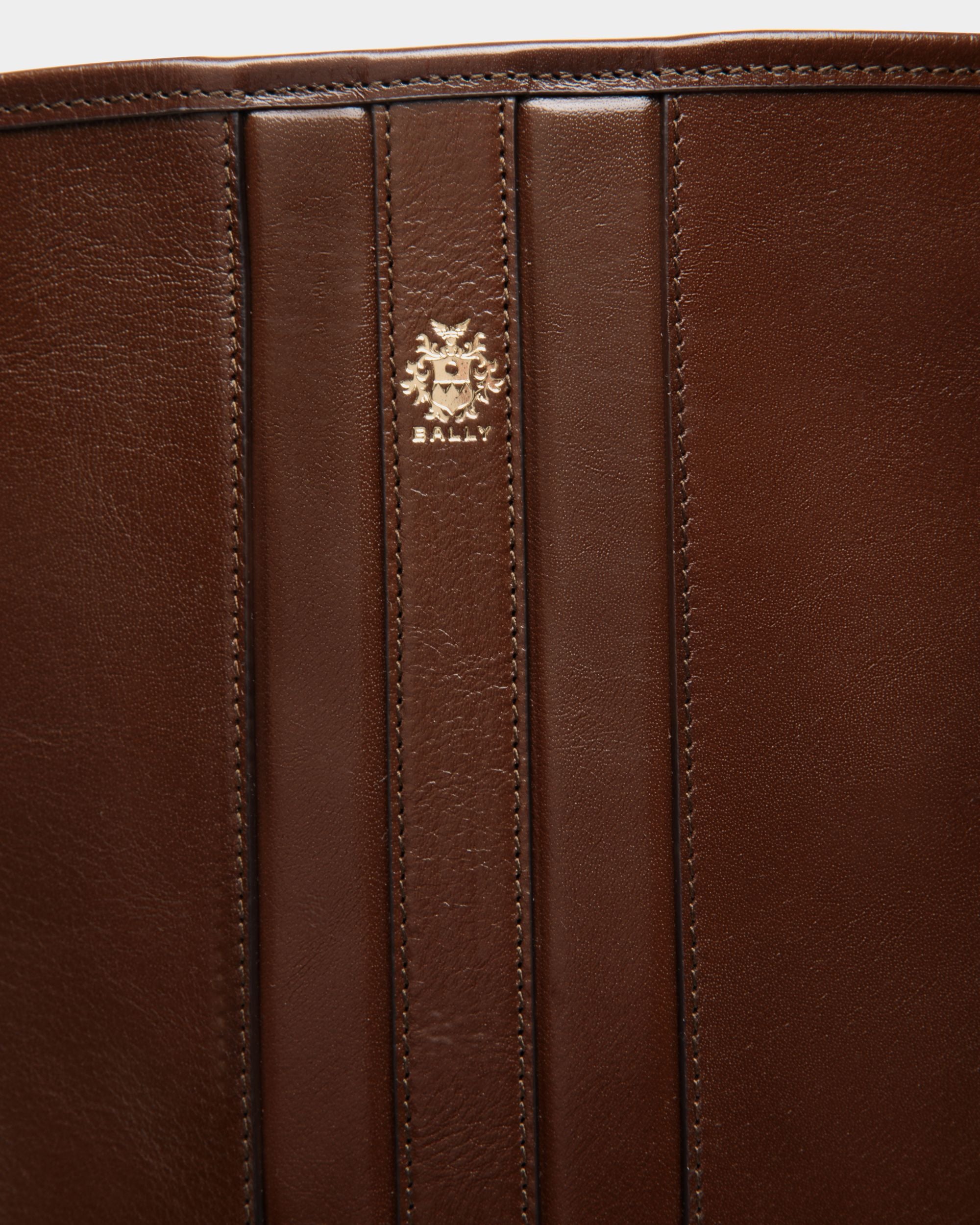 Beckett Beuteltasche Aus Leder In Marron Glacé - Damen - Bally - 06