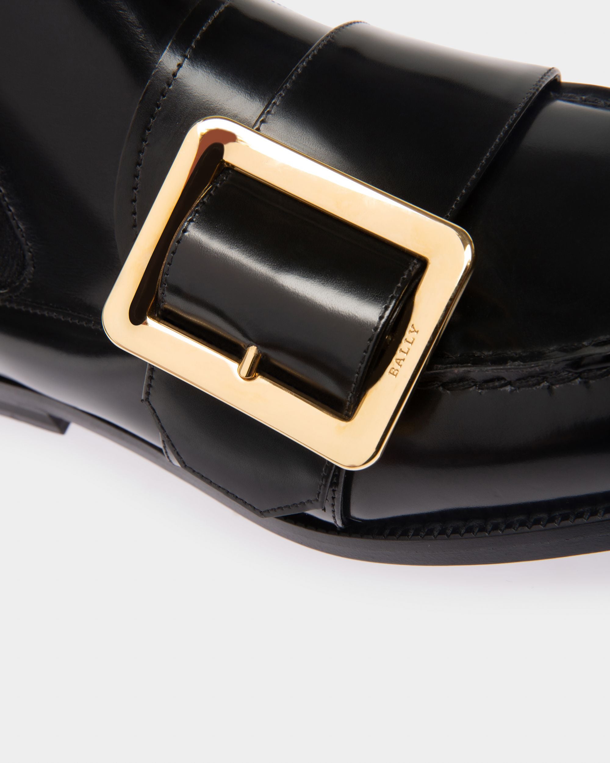 Clorine Stiefelette Aus Schwarzem Leder Und Stretch - Damen - Bally - 05