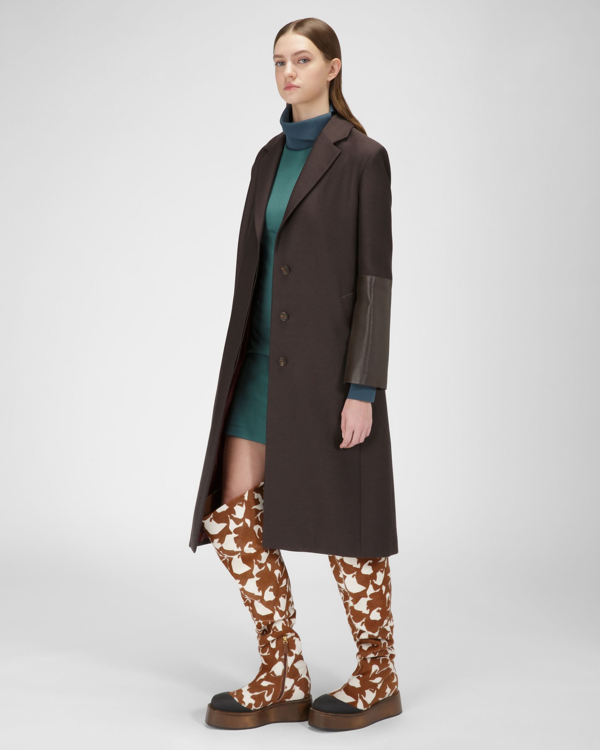 Irenne Hohe Stiefel Aus Weissem Und Braunem Leder - Damen - Bally - 03