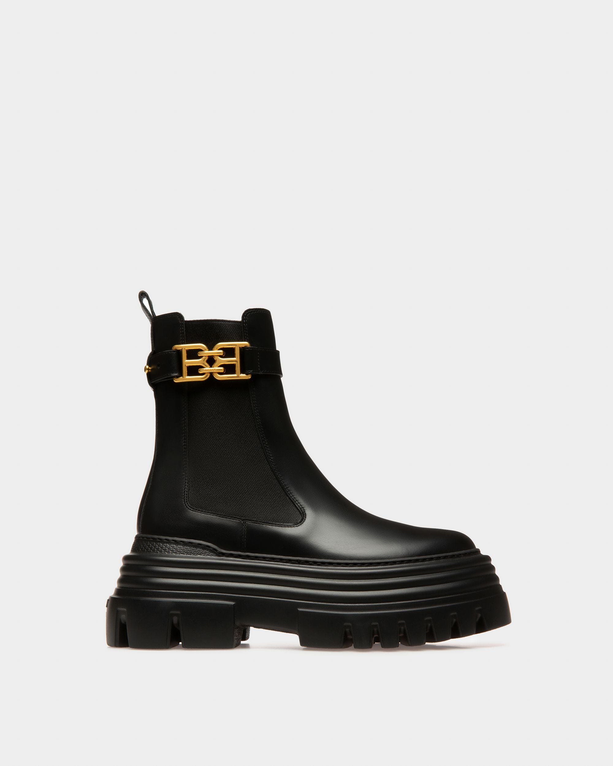 Greby Stiefeletten Aus Schwarzem Leder - Damen - Bally - 01
