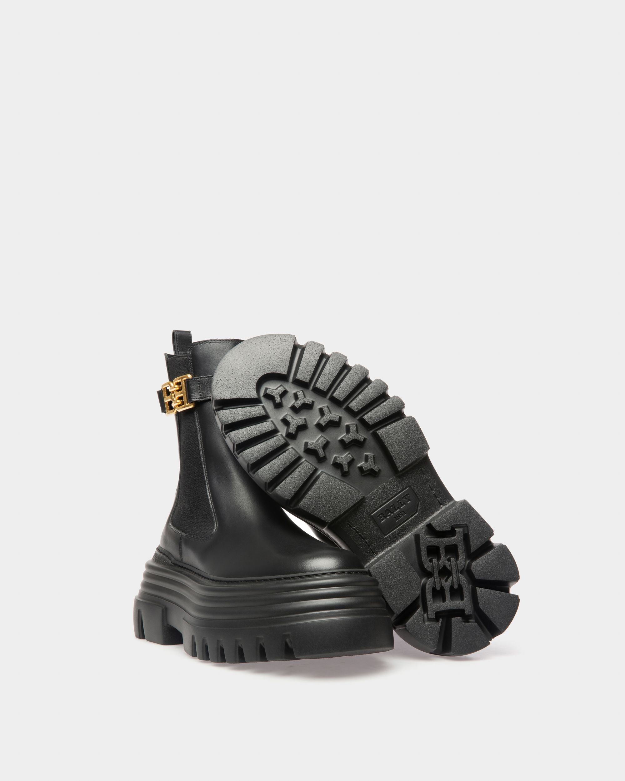 Greby Stiefeletten Aus Schwarzem Leder - Damen - Bally - 04