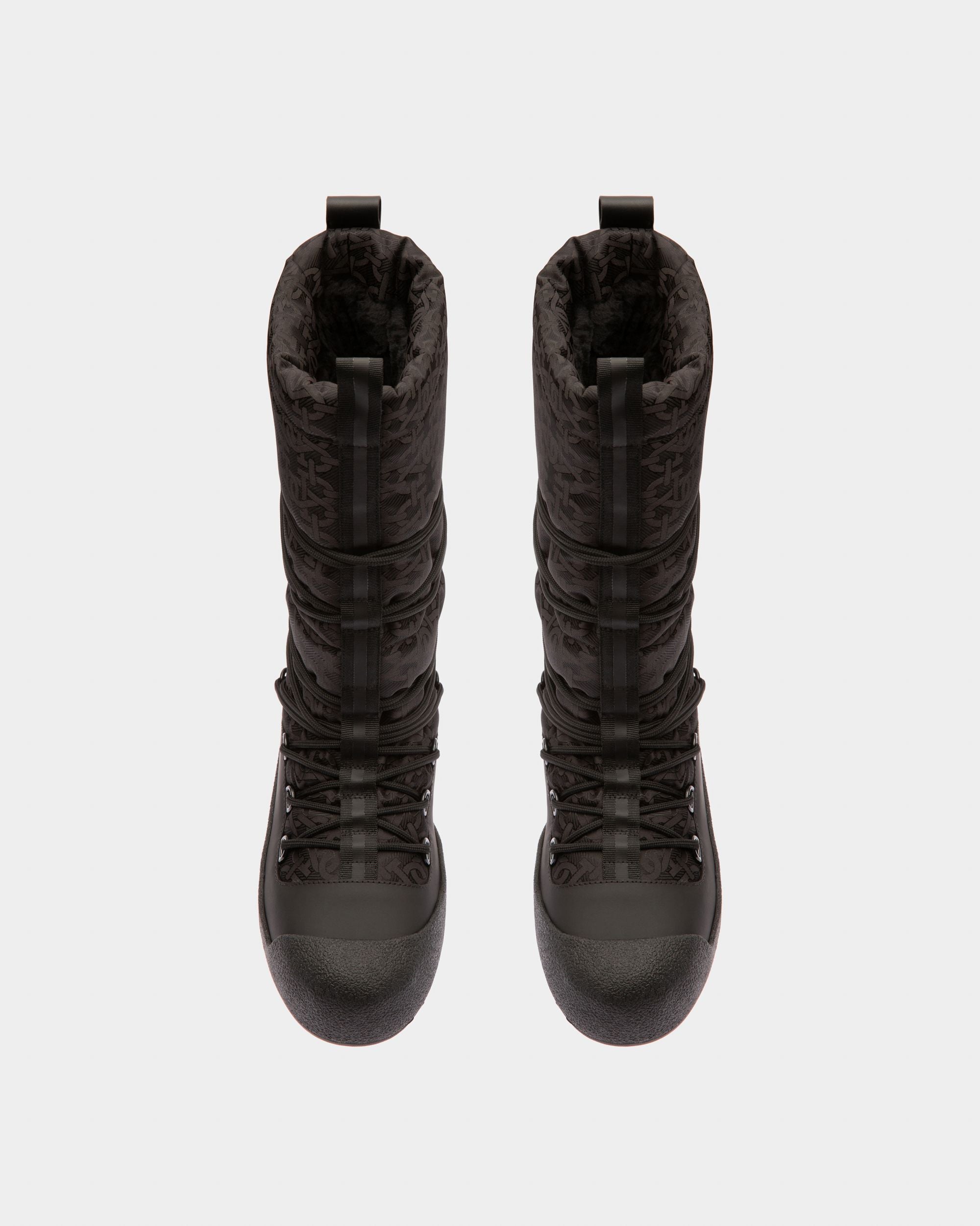 Cathye Stiefel Aus Recyceltem Nylon Und Leder In Schwarz - Damen - Bally - 02