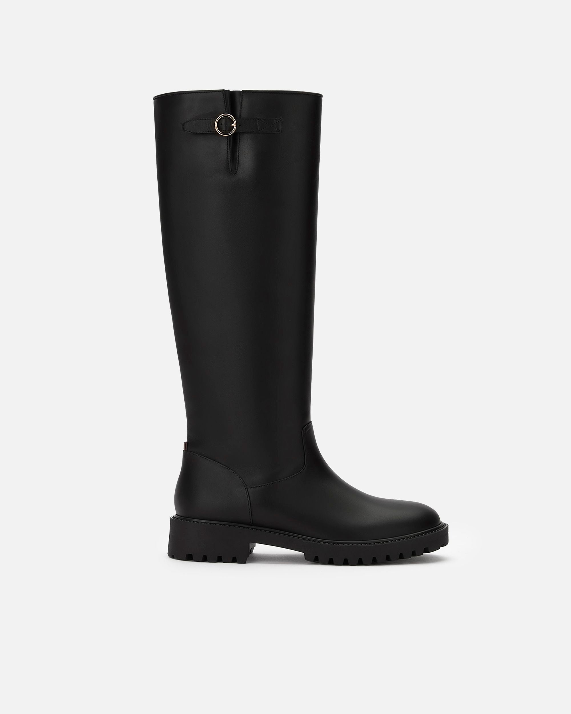 Women's Black Leather Boots - Damen - Bally - 01