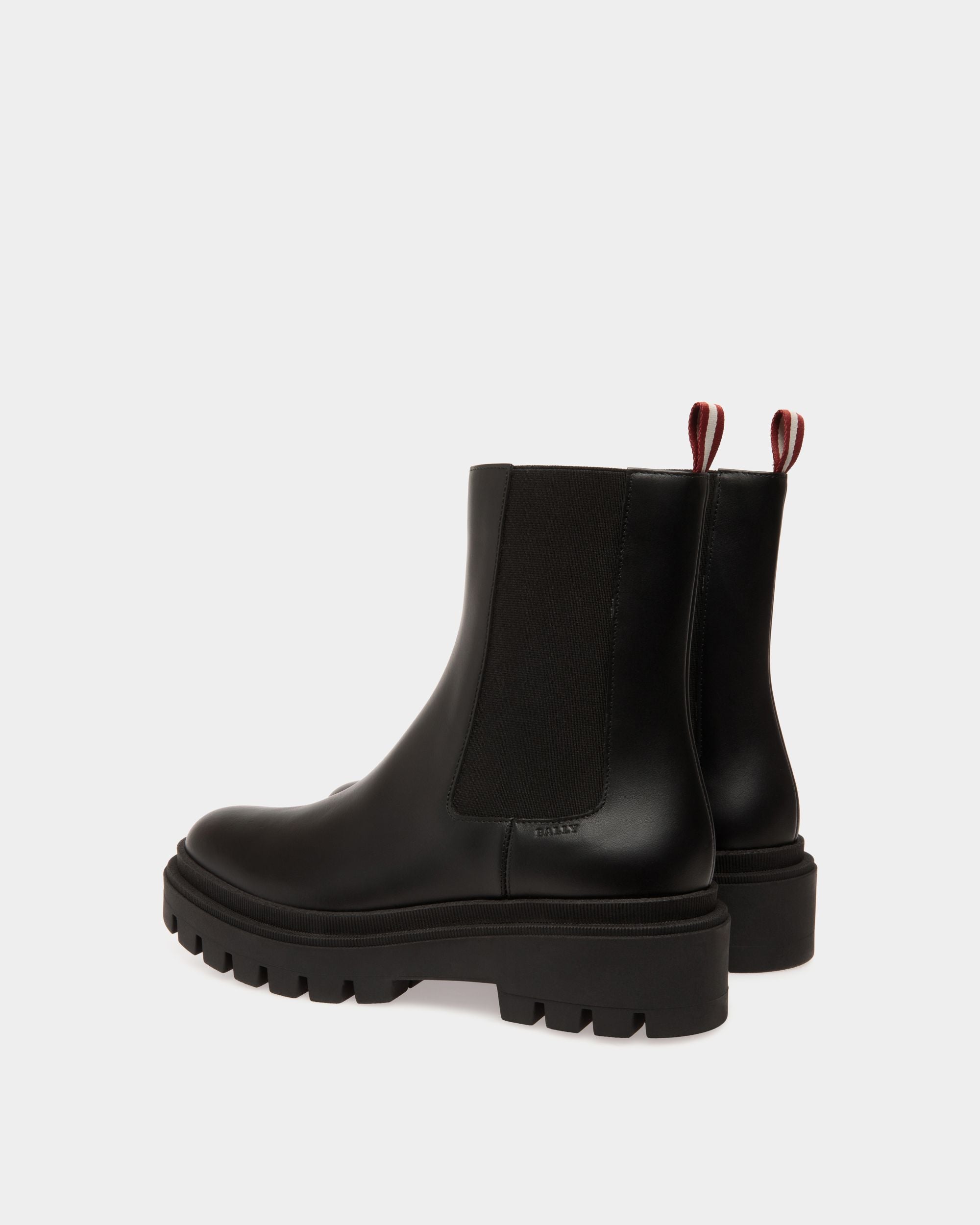 Booties In Black Leather - Damen - Bally - 03
