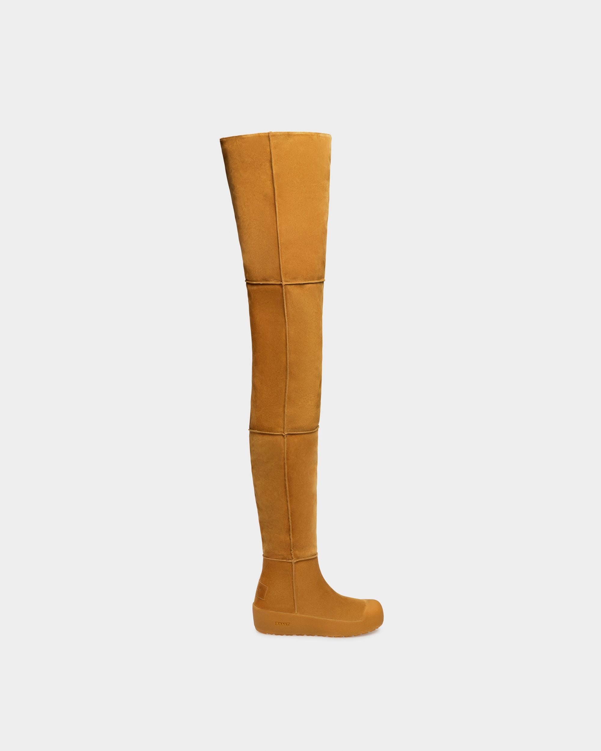 Cortina Leder-Langschaftstiefel In Camel - Damen - Bally - 01