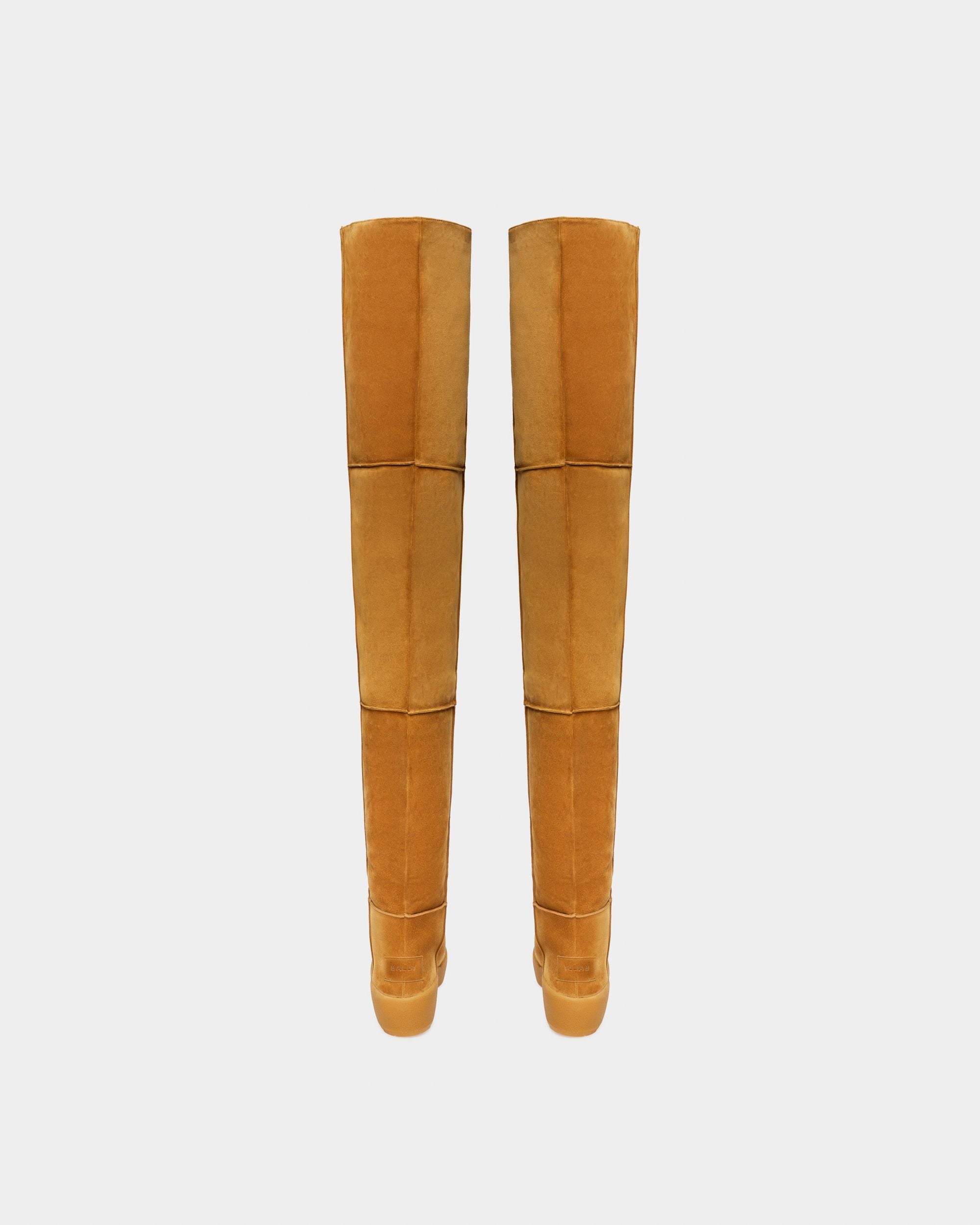 Cortina Leder-Langschaftstiefel In Camel - Damen - Bally - 04