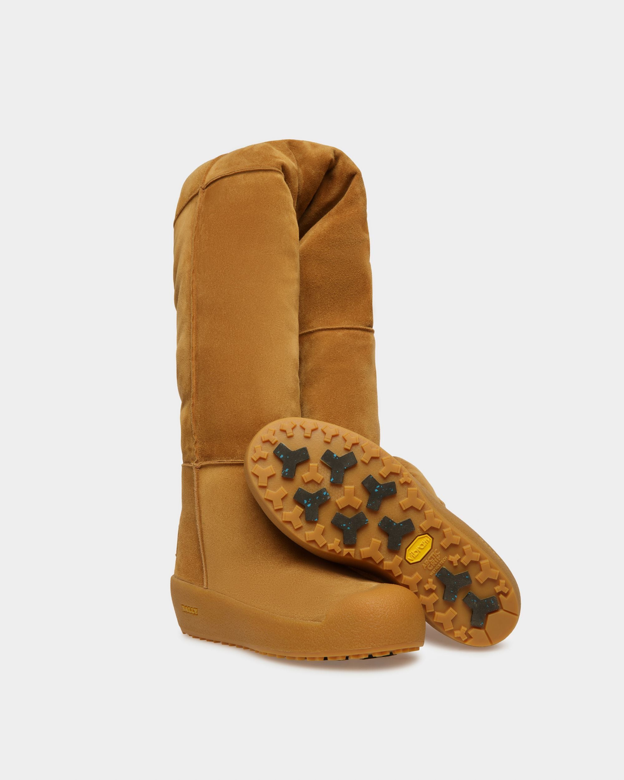 Cortina Leder-Langschaftstiefel In Camel - Damen - Bally - 05