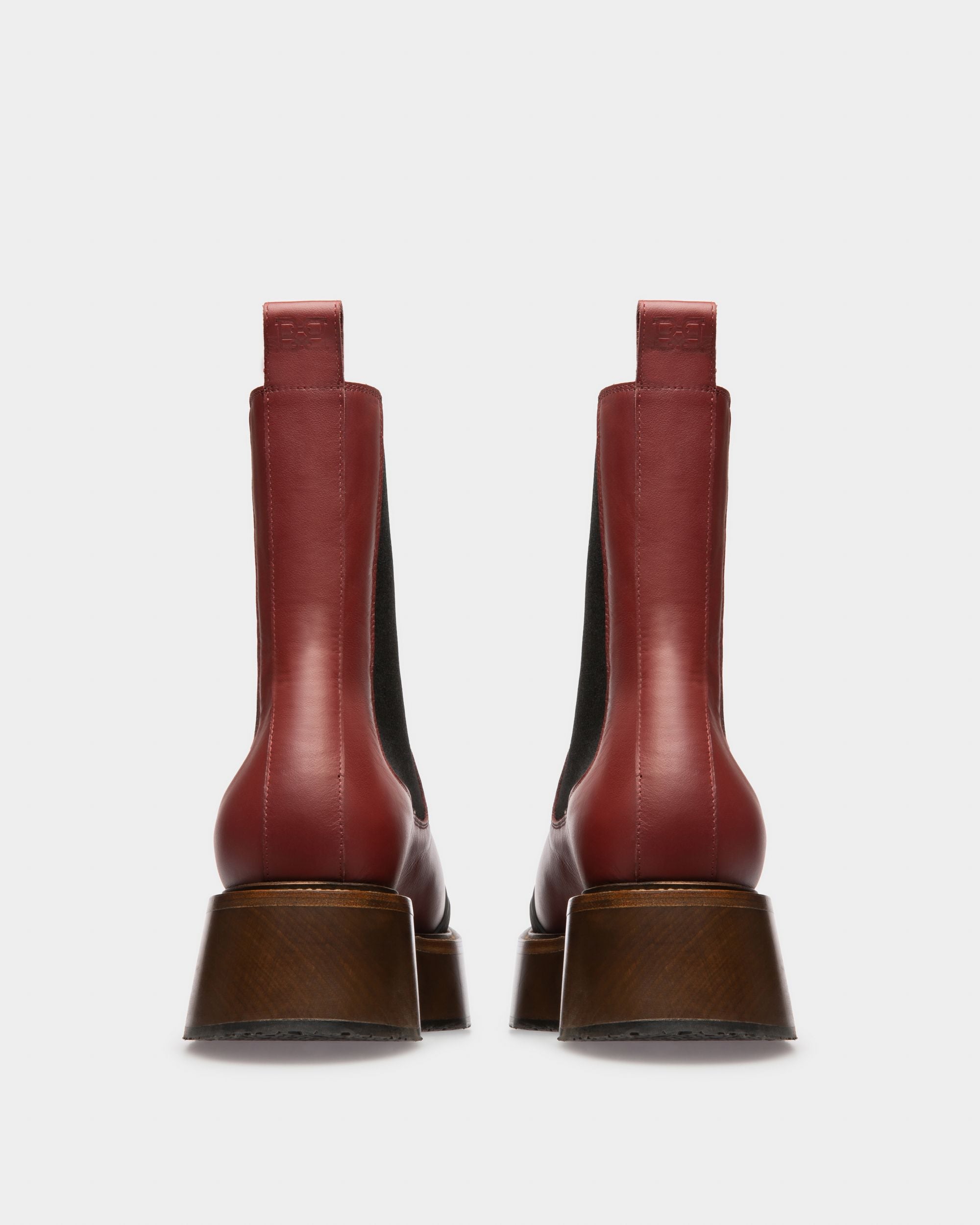 Ilene Stiefletten Aus Traditionsrotem Leder - Damen - Bally - 04