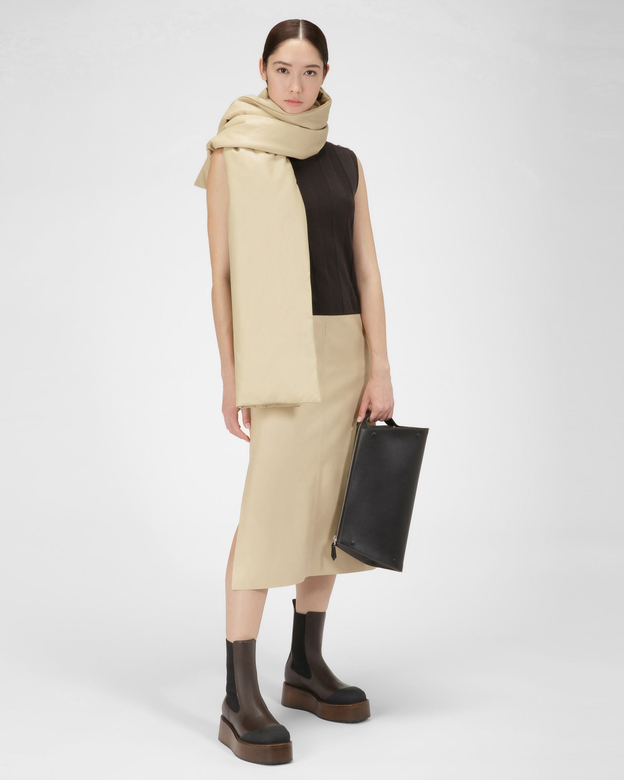 Ilene Stiefletten Aus Ebenholzbraunem Leder - Damen - Bally - 03