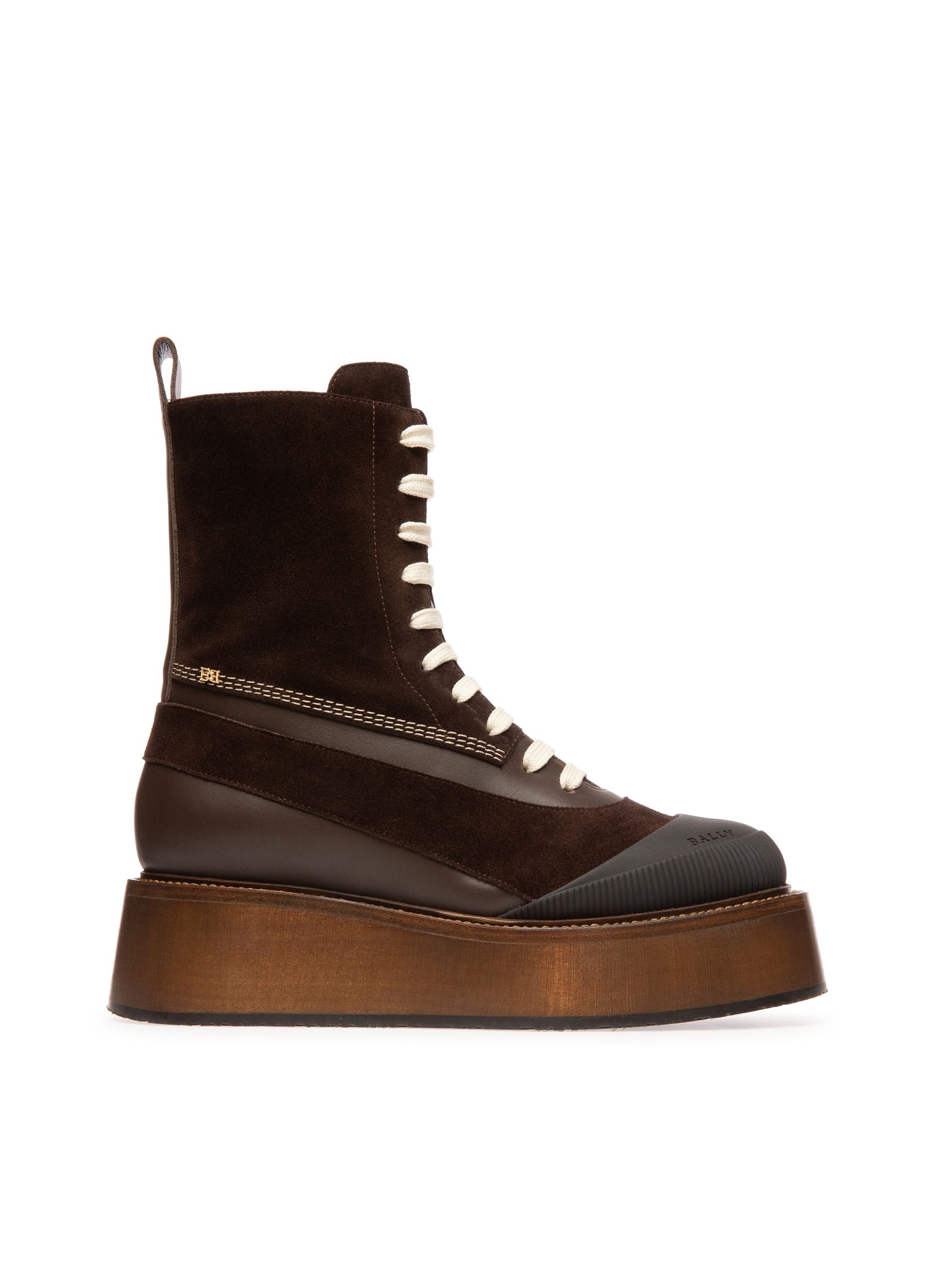 Ilory Stiefelette Aus Dunkelbraunem Leder - Damen - Bally - 02