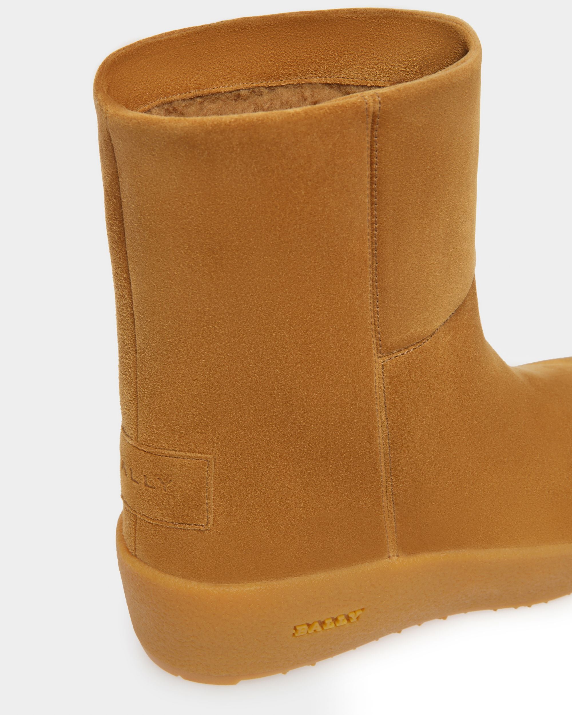 Stiefeletten Aus Veloursleder In Camel Aus Der Curling Kollektion - Damen - Bally - 05