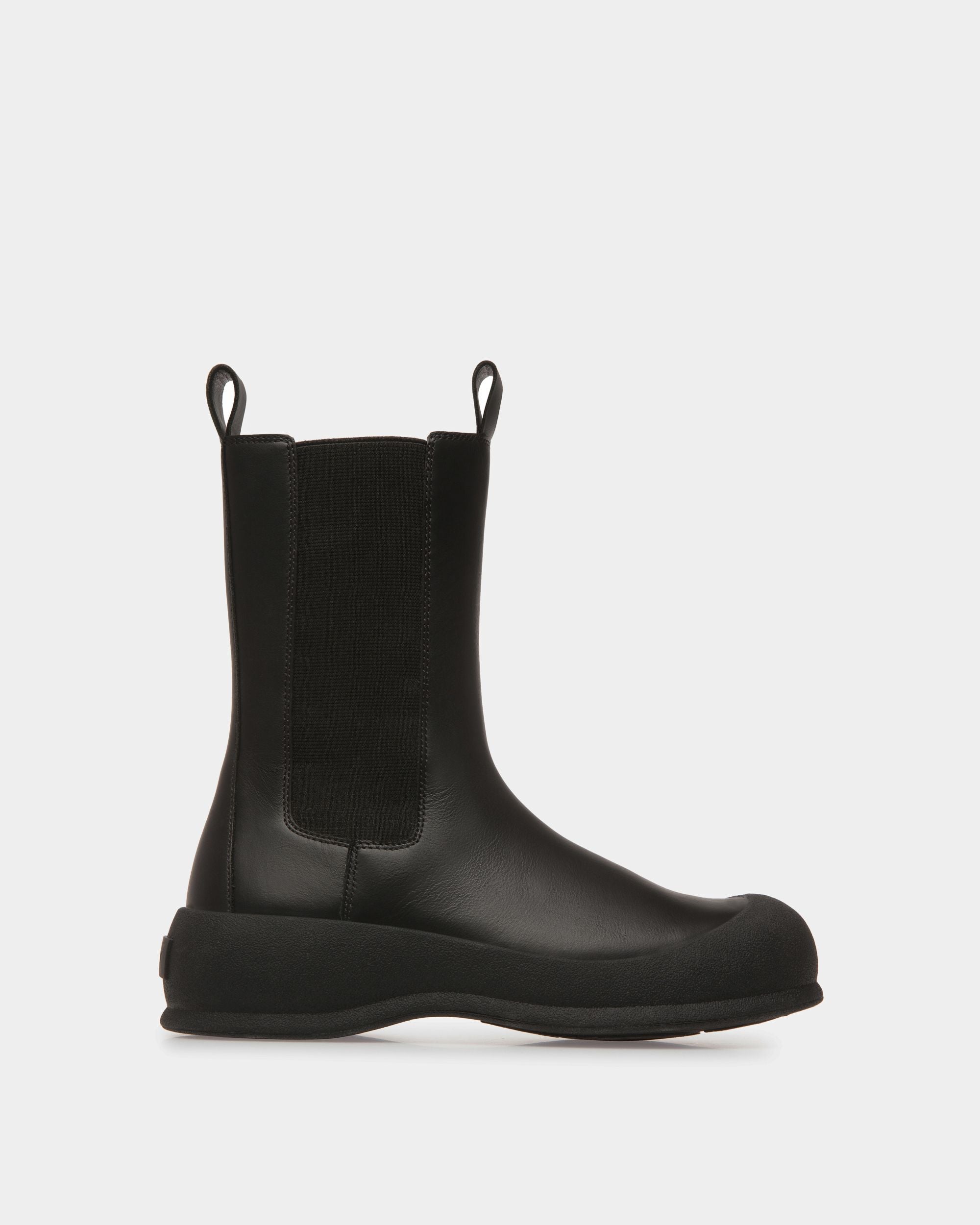 Frei Stiefelette Aus Leder In Schwarz - Damen - Bally - 01