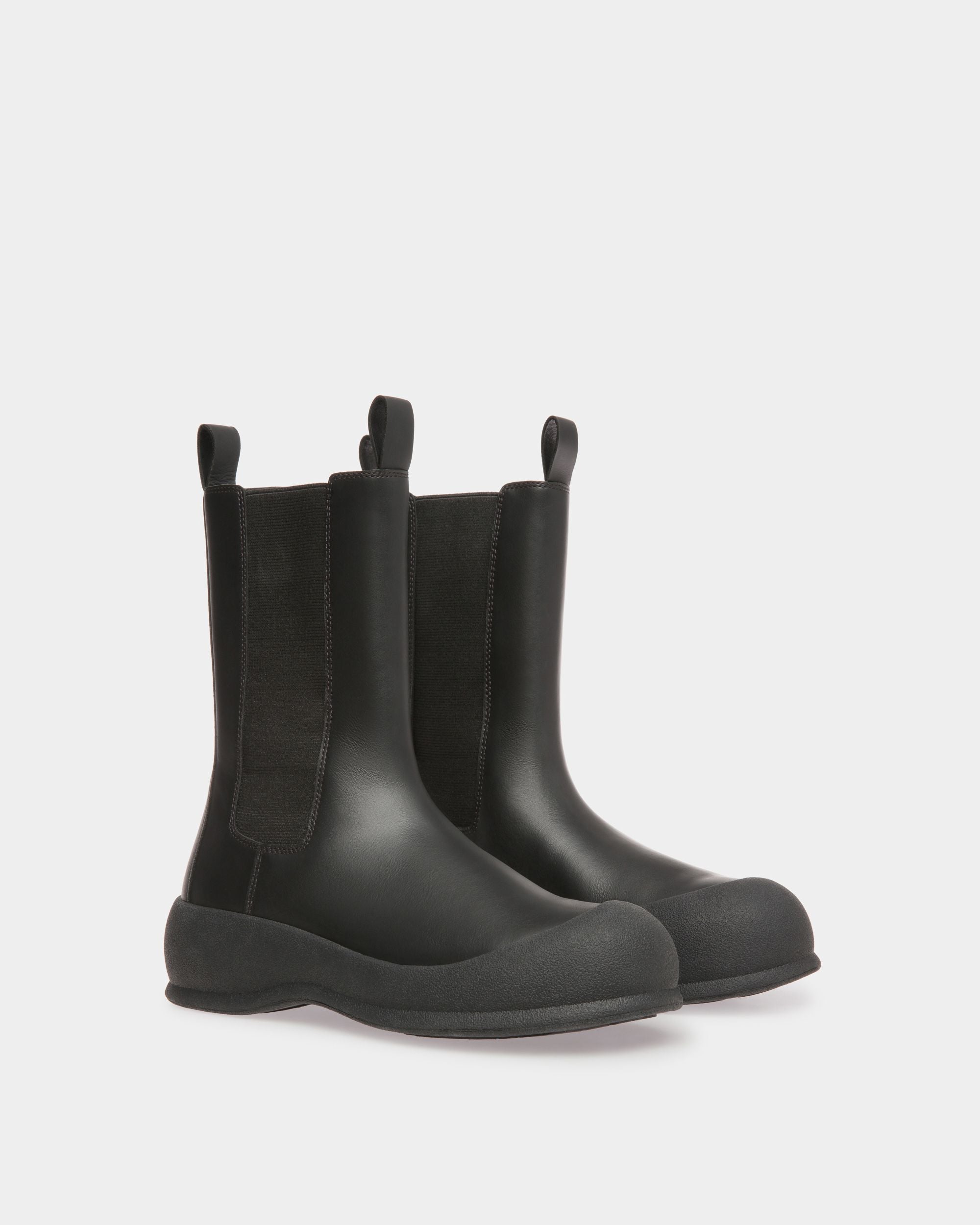 Frei Stiefelette Aus Leder In Schwarz - Damen - Bally - 03