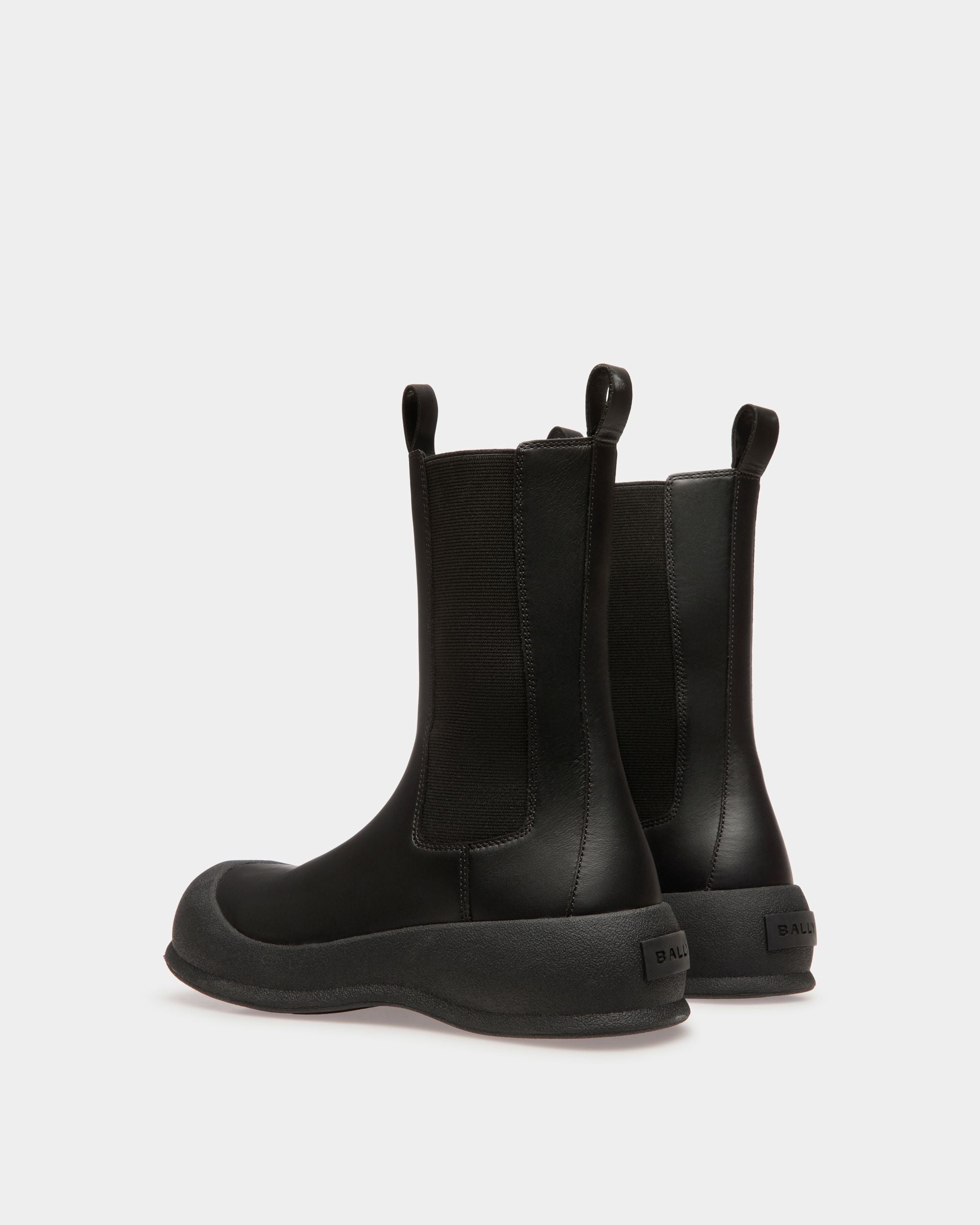Frei Stiefelette Aus Leder In Schwarz - Damen - Bally - 04