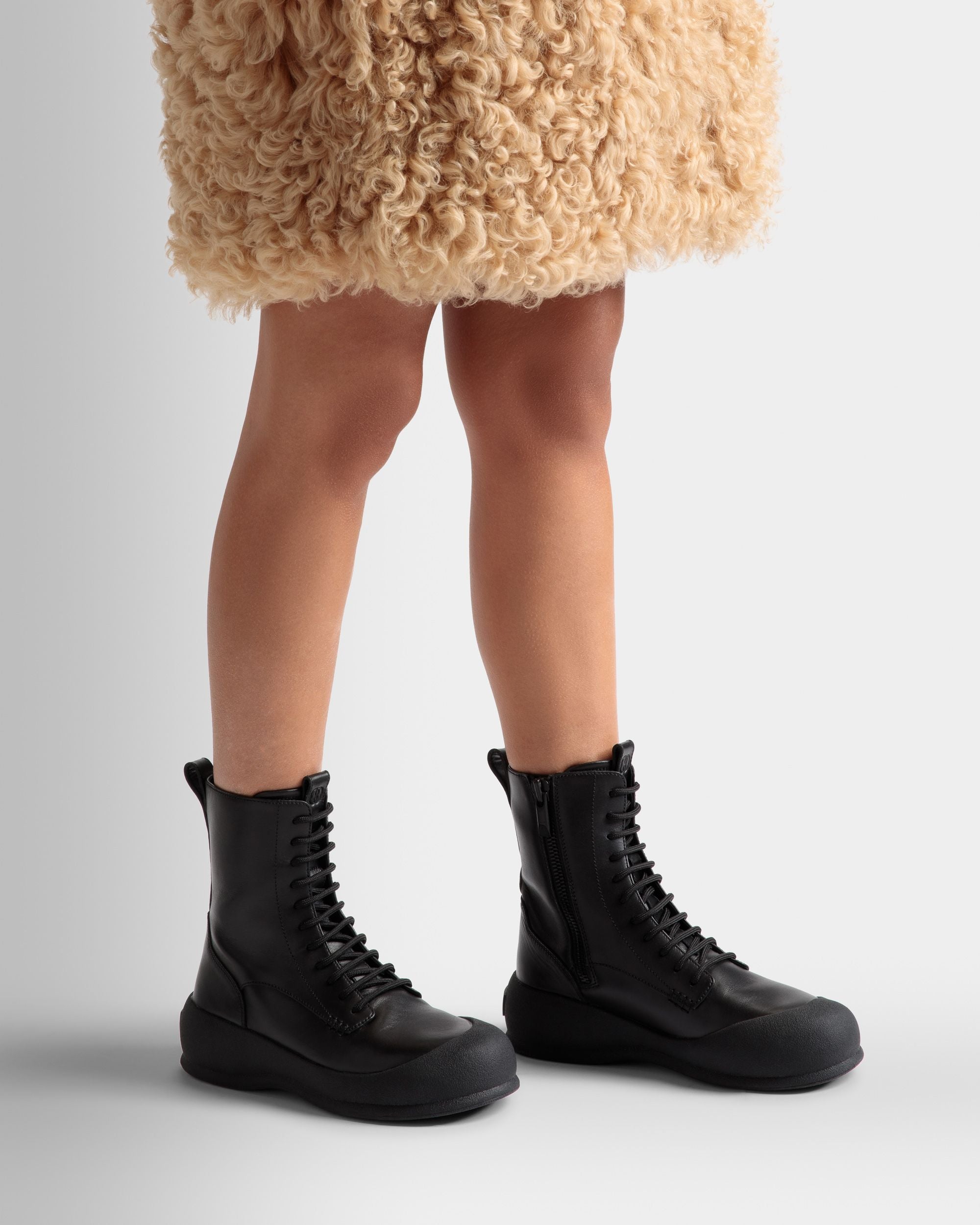 Frei Stiefel Aus Leder In Schwarz - Damen - Bally - 02