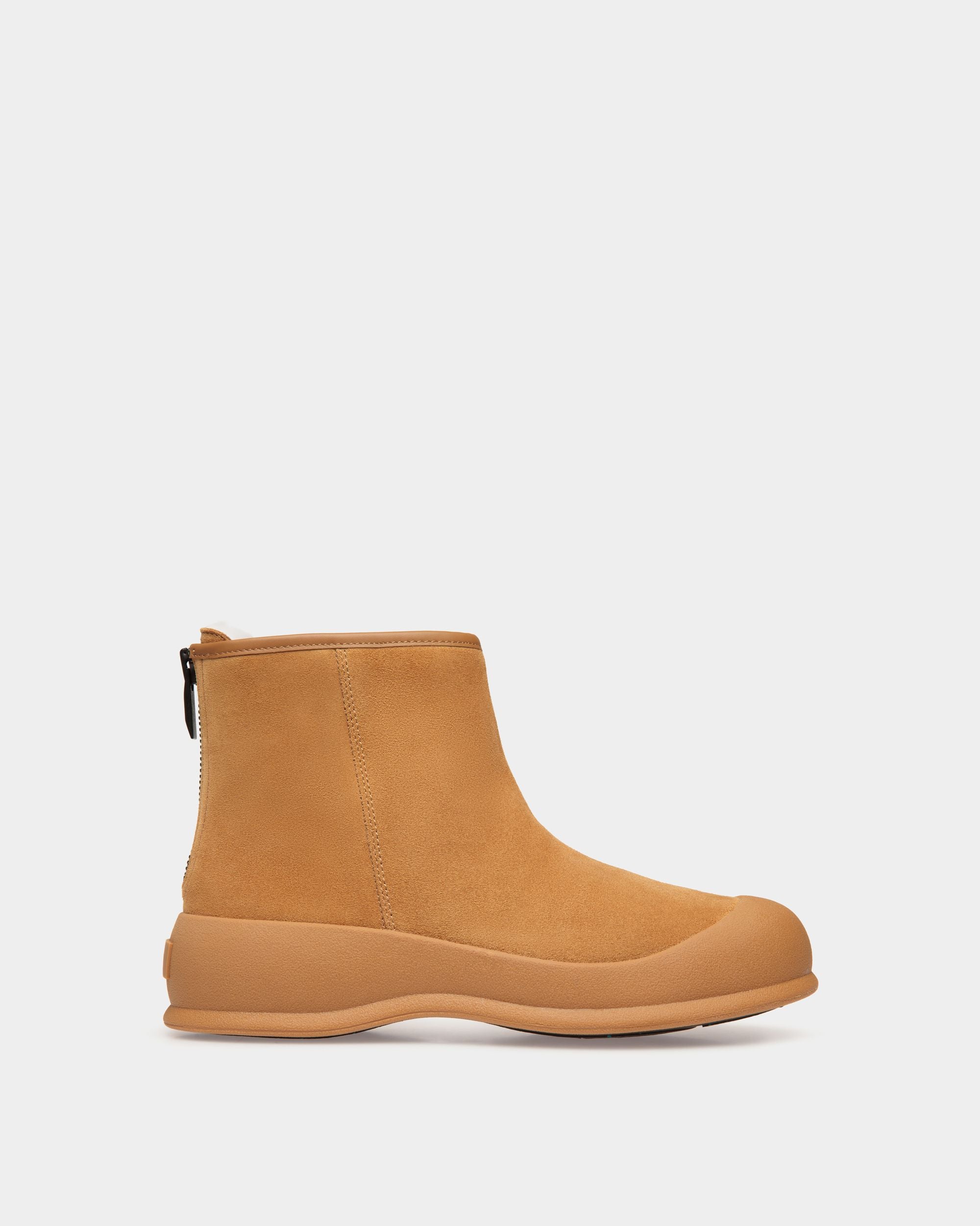 Frei Stiefelette Aus Veloursleder In Desert - Damen - Bally - 01