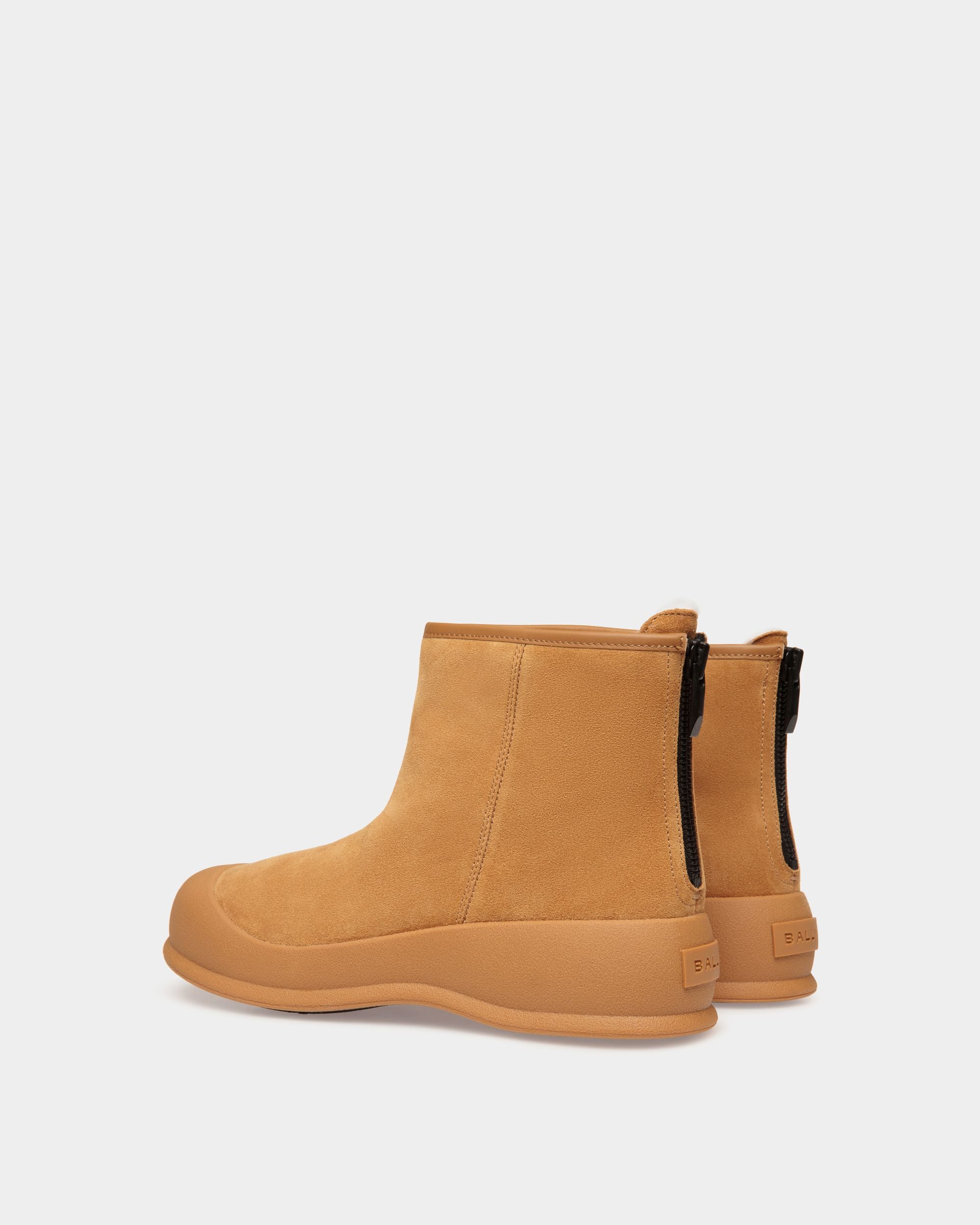 Frei Stiefelette Aus Veloursleder In Desert - Damen - Bally - 03