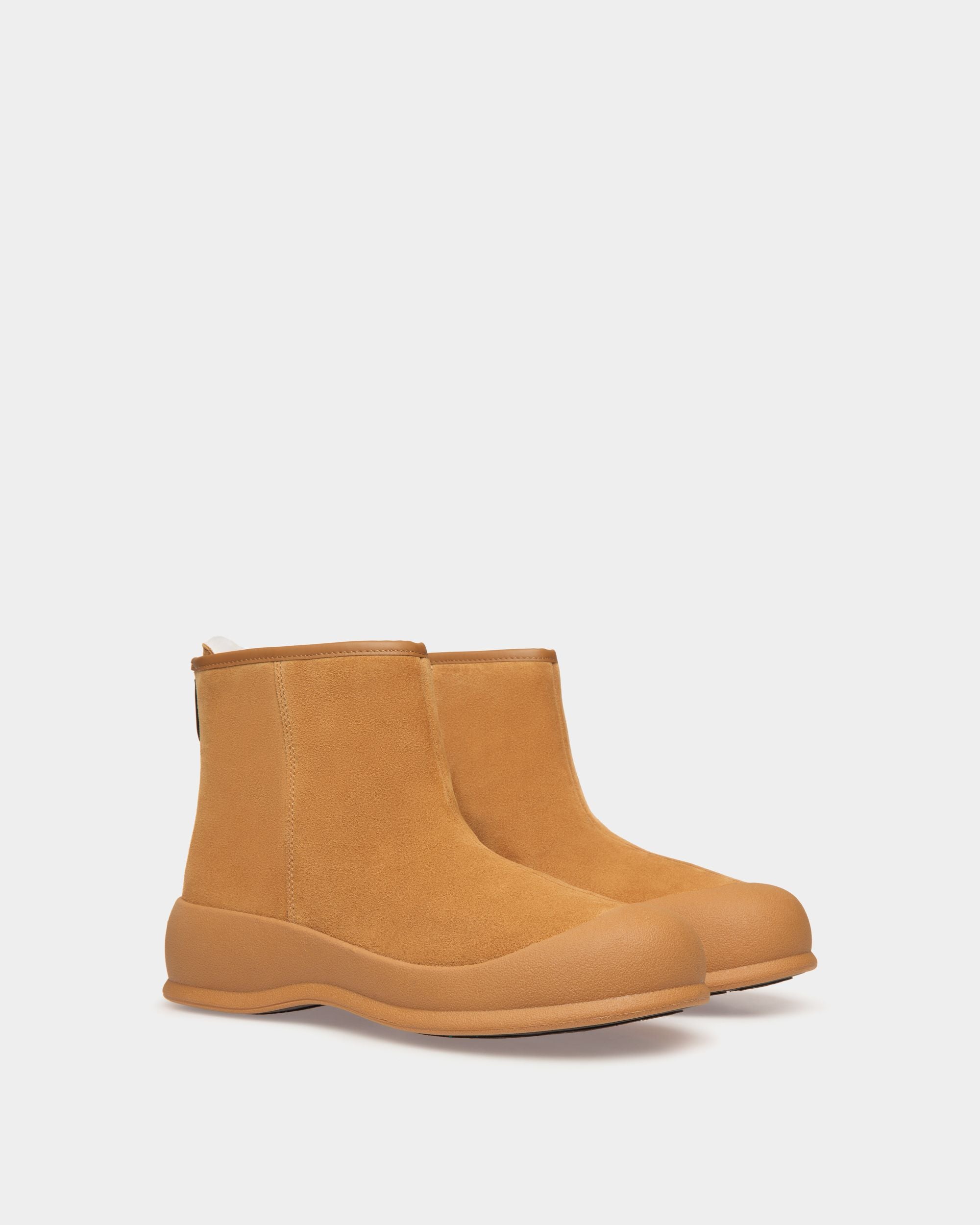 Frei Stiefelette Aus Veloursleder In Desert - Damen - Bally - 04
