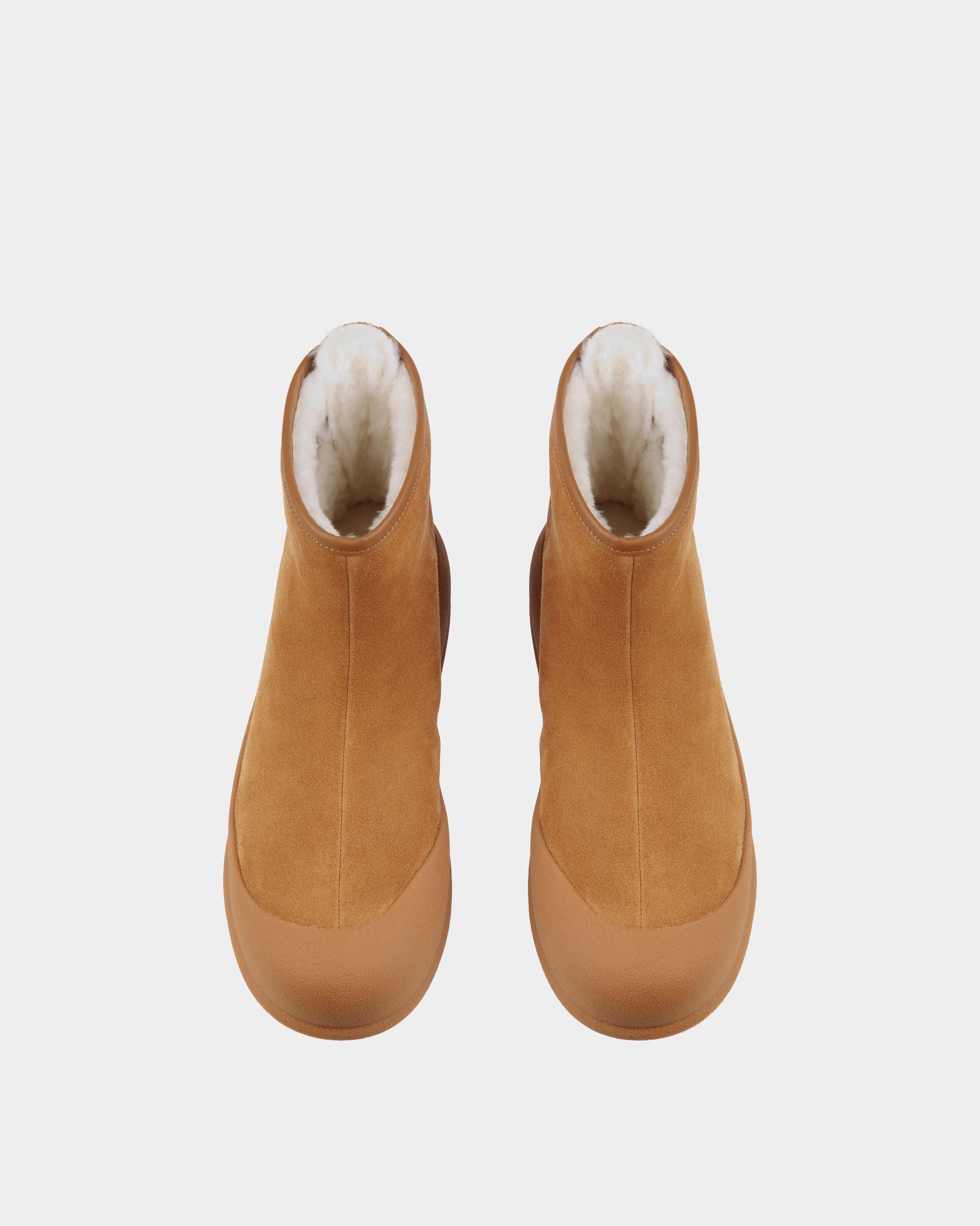 Frei Stiefelette Aus Veloursleder In Desert - Damen - Bally - 05