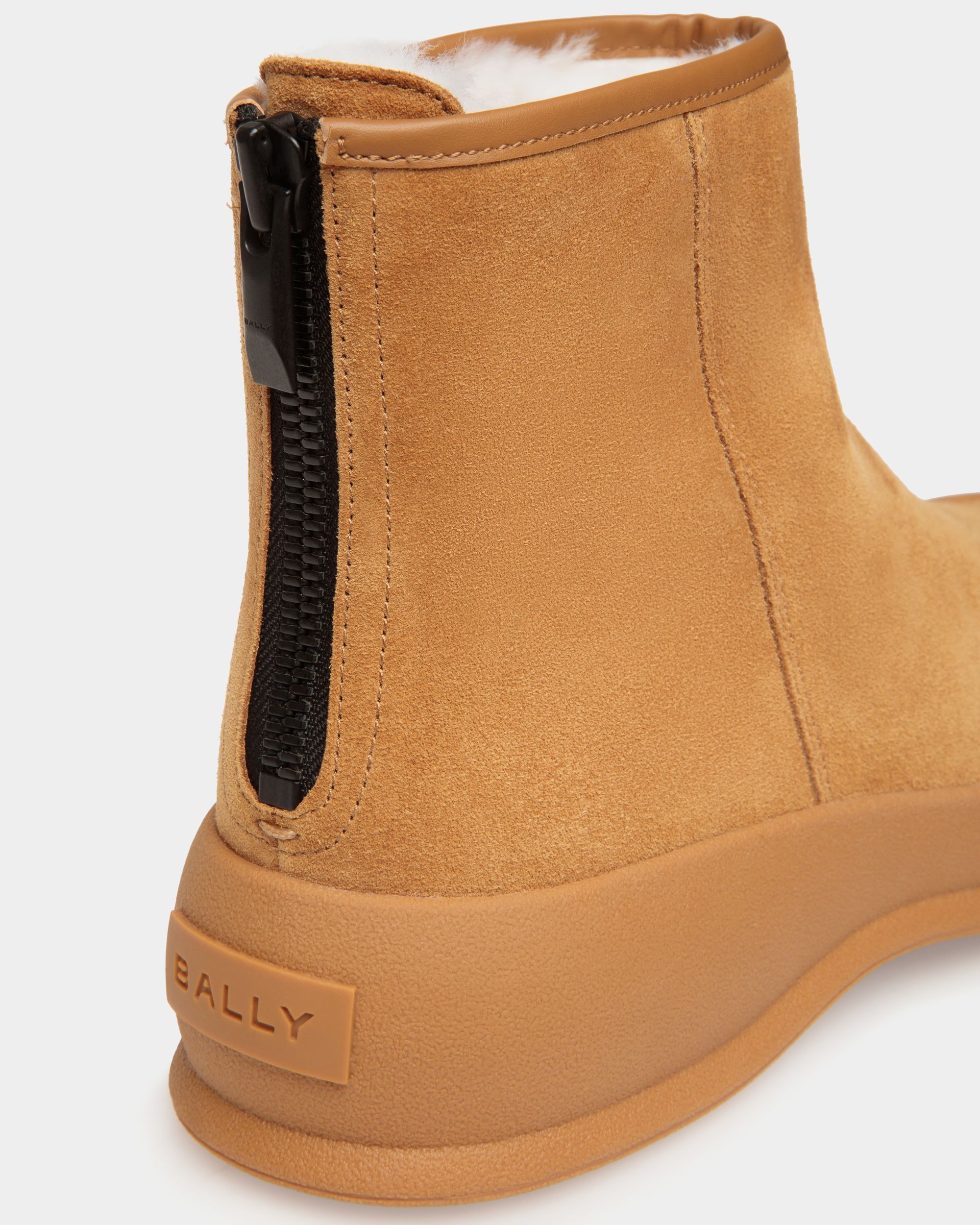Frei Stiefelette Aus Veloursleder In Desert - Damen - Bally - 06