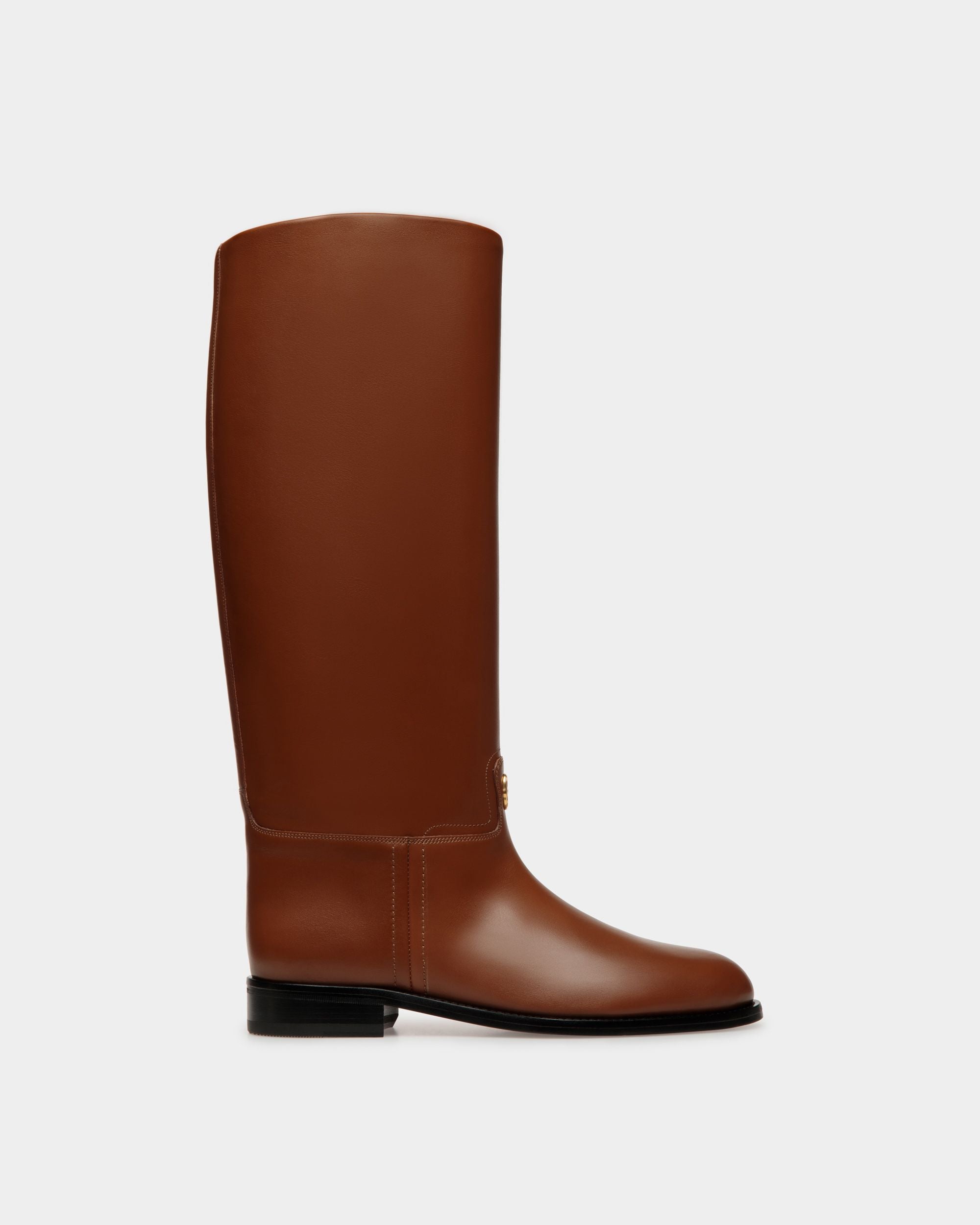 Huntington Langschaftstiefel Aus braunem Leder - Damen - Bally - 01