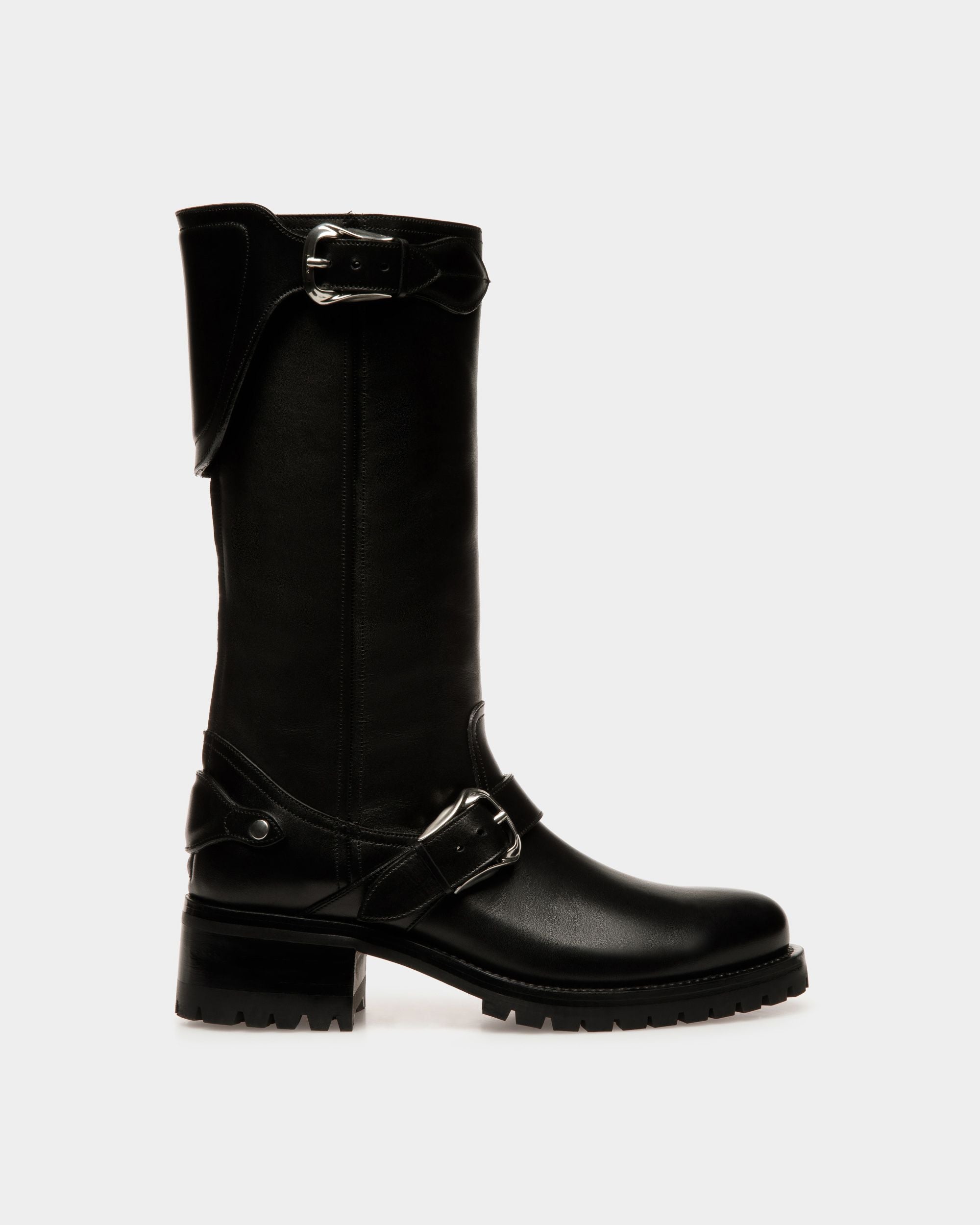 Ardis Langschaftstiefel Aus Leder In Schwarz - Damen - Bally - 01
