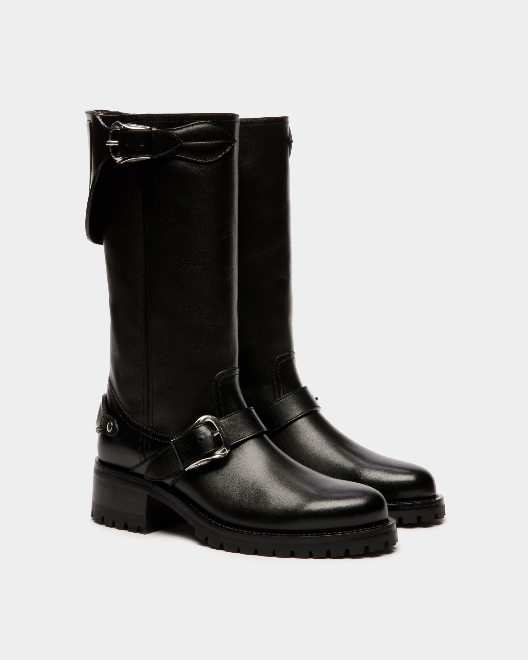 Ardis Langschaftstiefel Aus Leder In Schwarz - Damen - Bally - 03