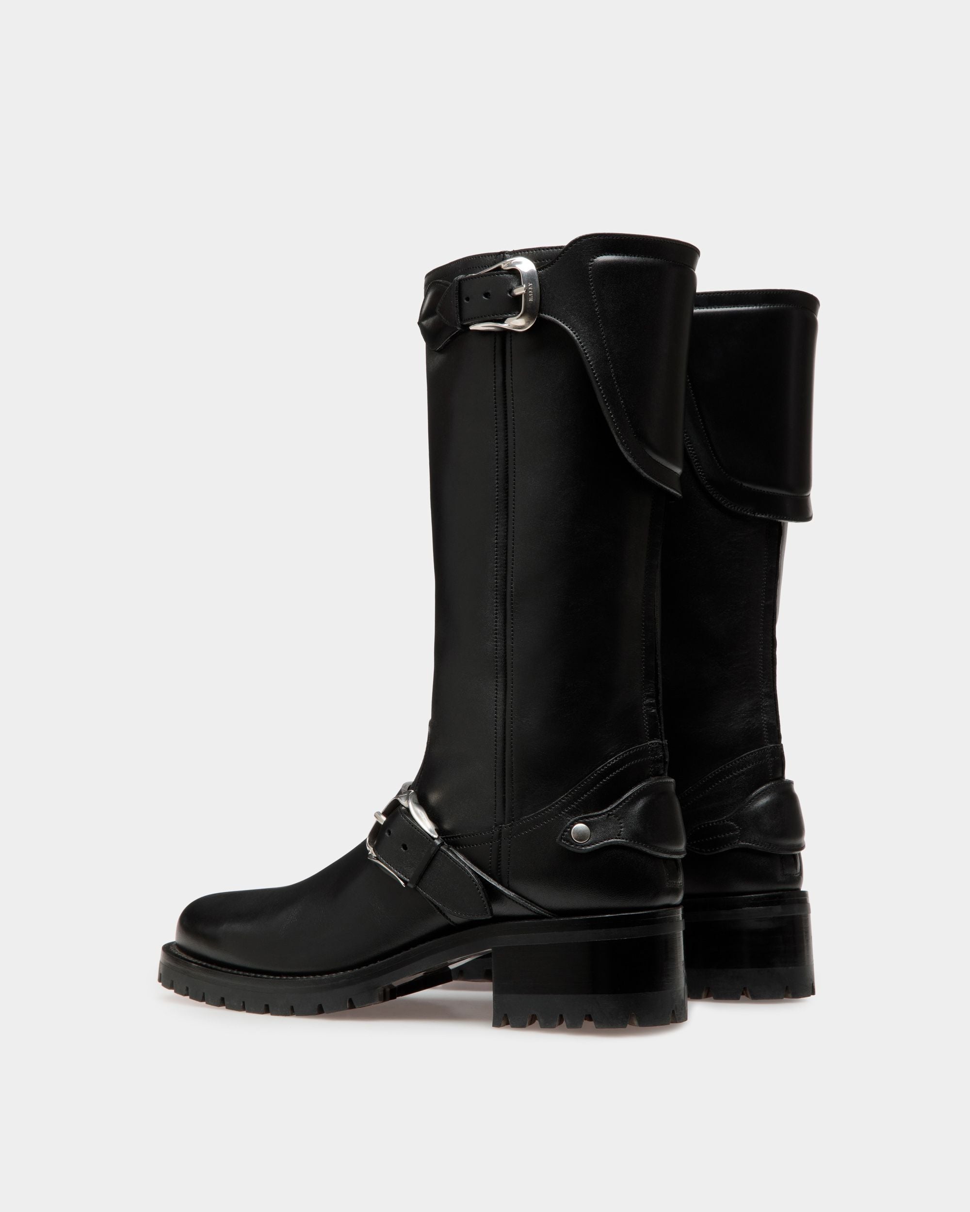 Ardis Langschaftstiefel Aus Leder In Schwarz - Damen - Bally - 04