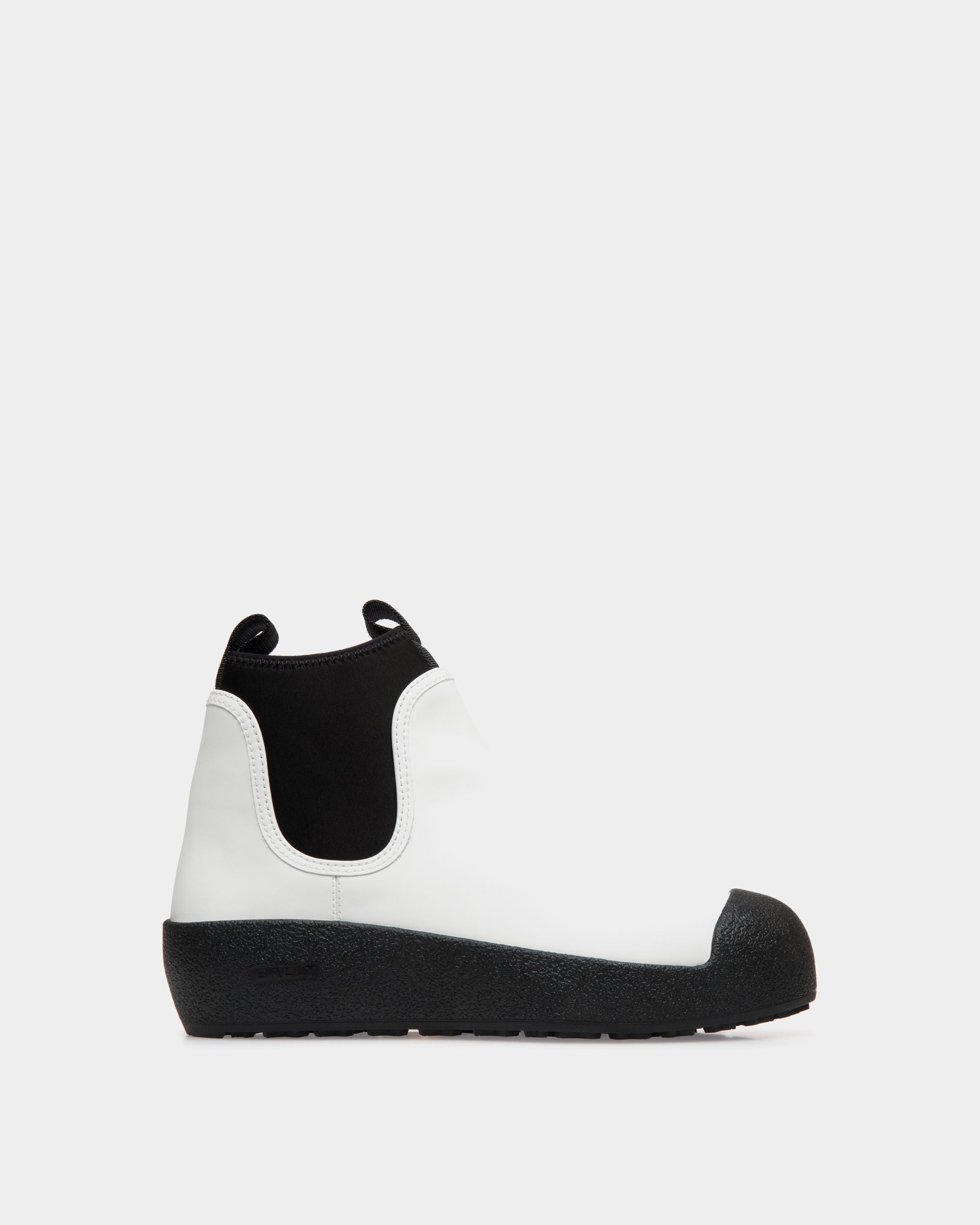 Bally Curling Booties In White Leather - Damen - Bally - 01