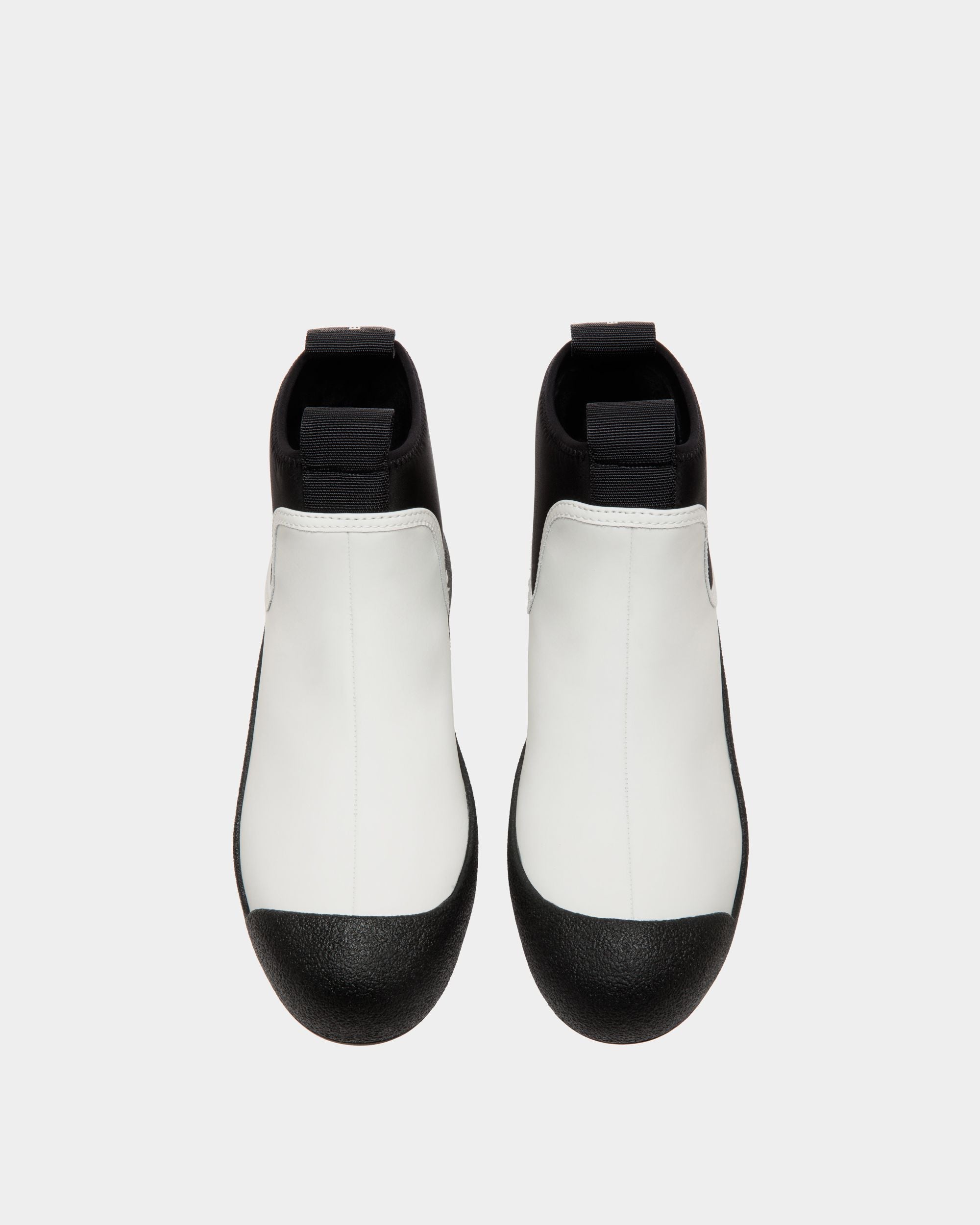 Bally Curling Booties In White Leather - Damen - Bally - 04