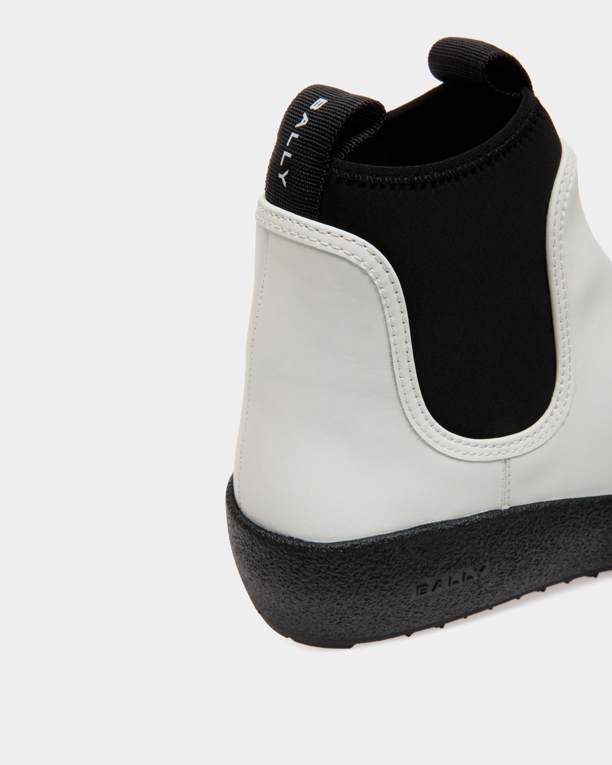 Bally Curling Booties In White Leather - Damen - Bally - 05