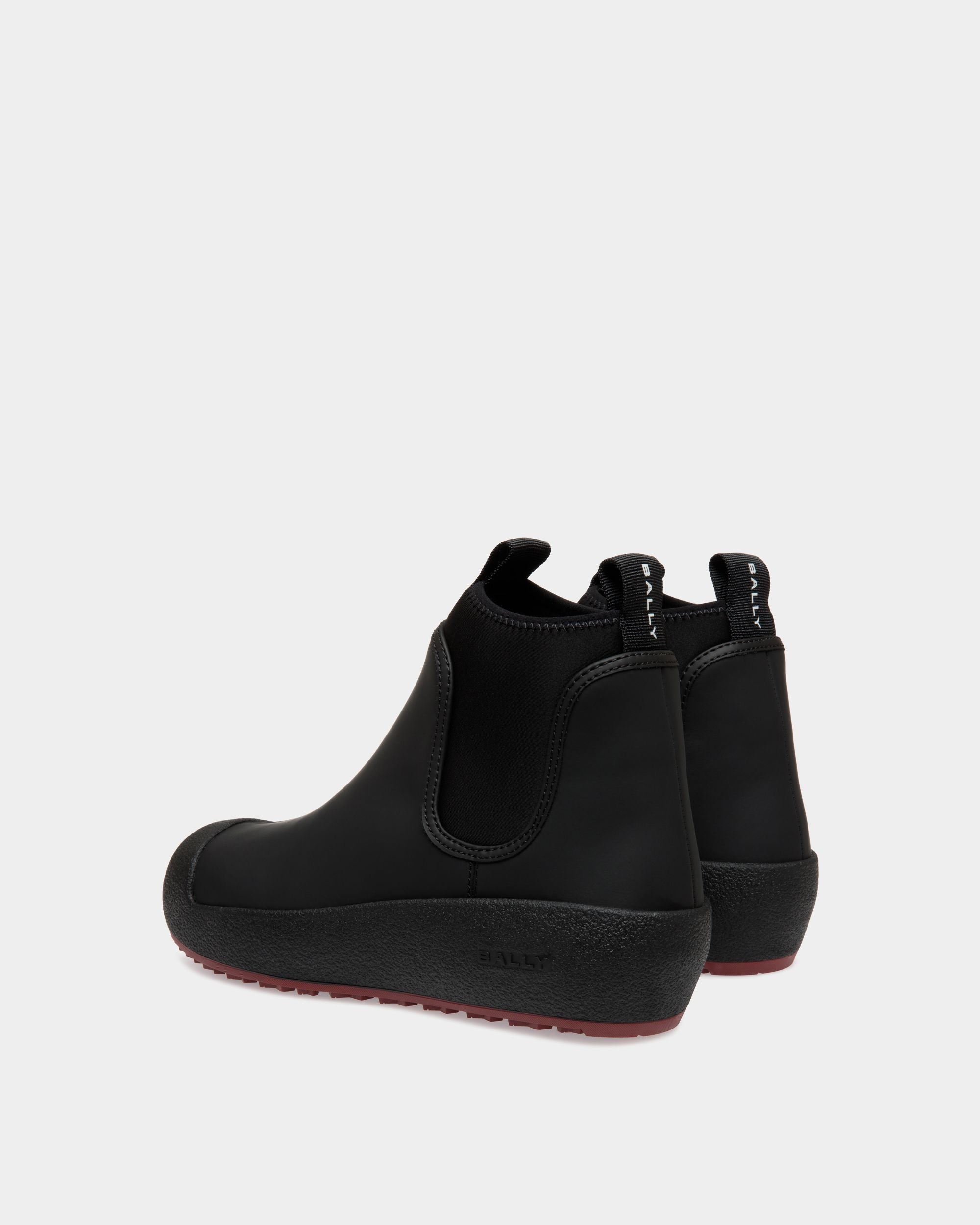 Bally Curling Booties In Black Leather - Damen - Bally - 03