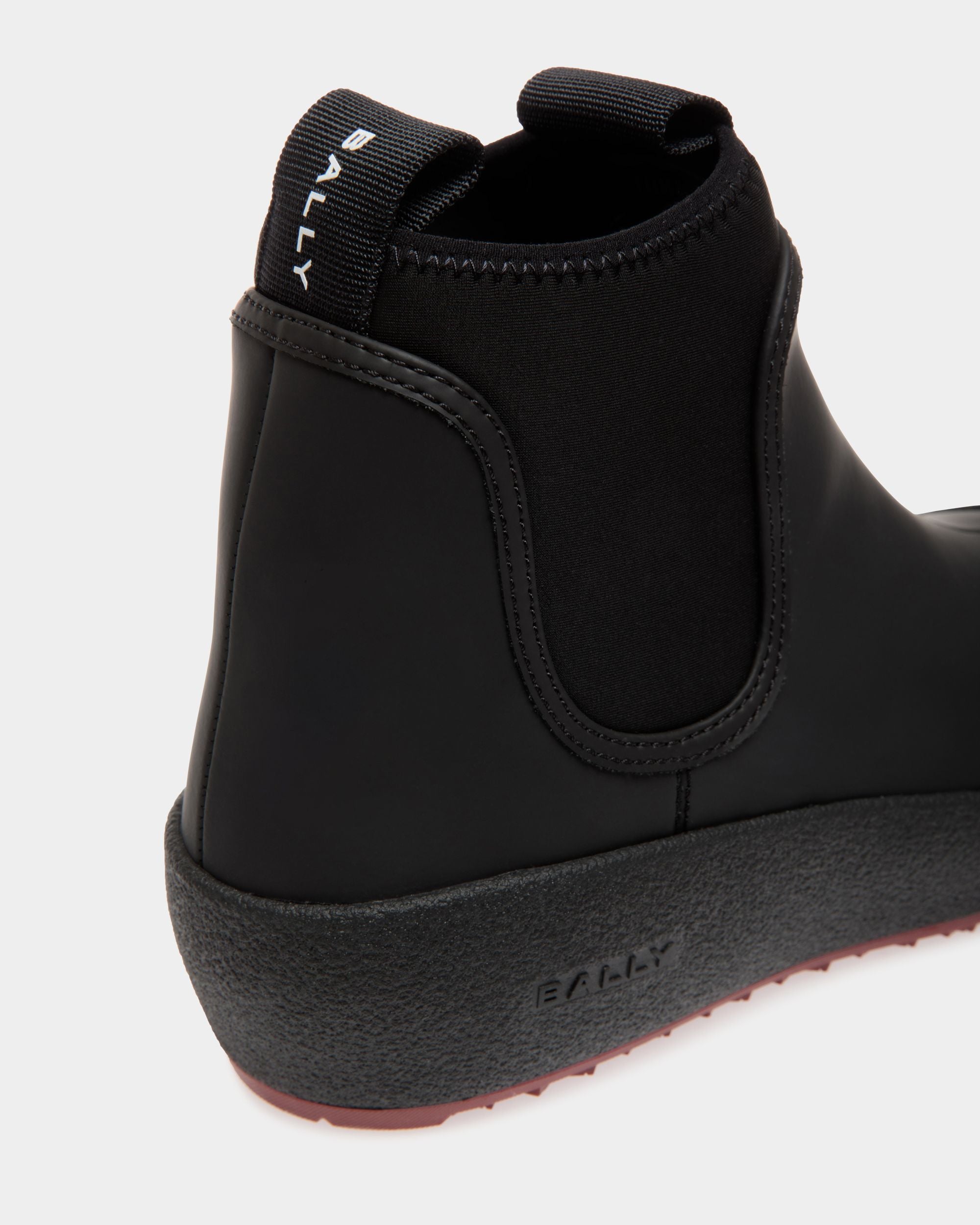 Bally Curling Booties In Black Leather - Damen - Bally - 05