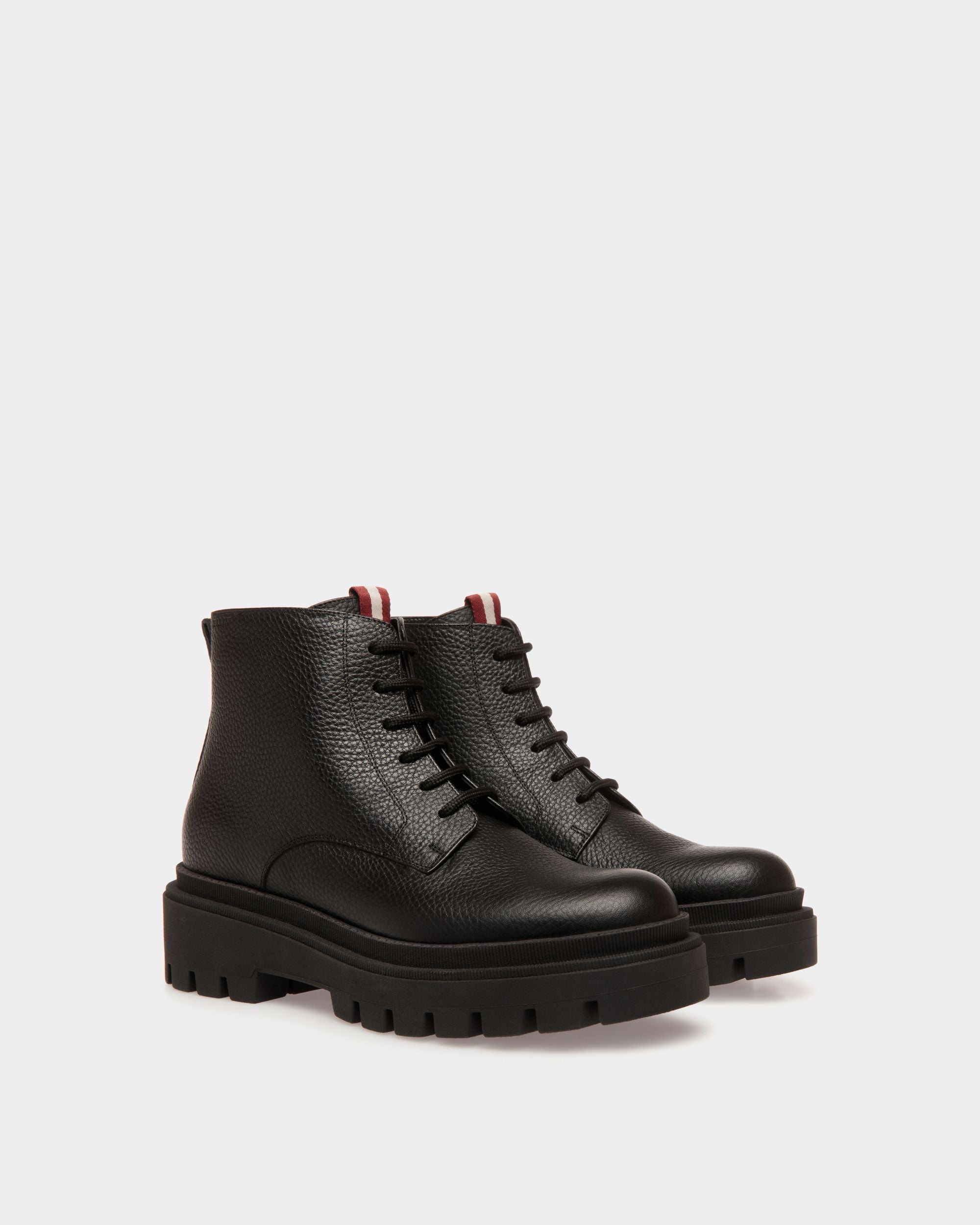 Booties In Black Leather - Damen - Bally - 02