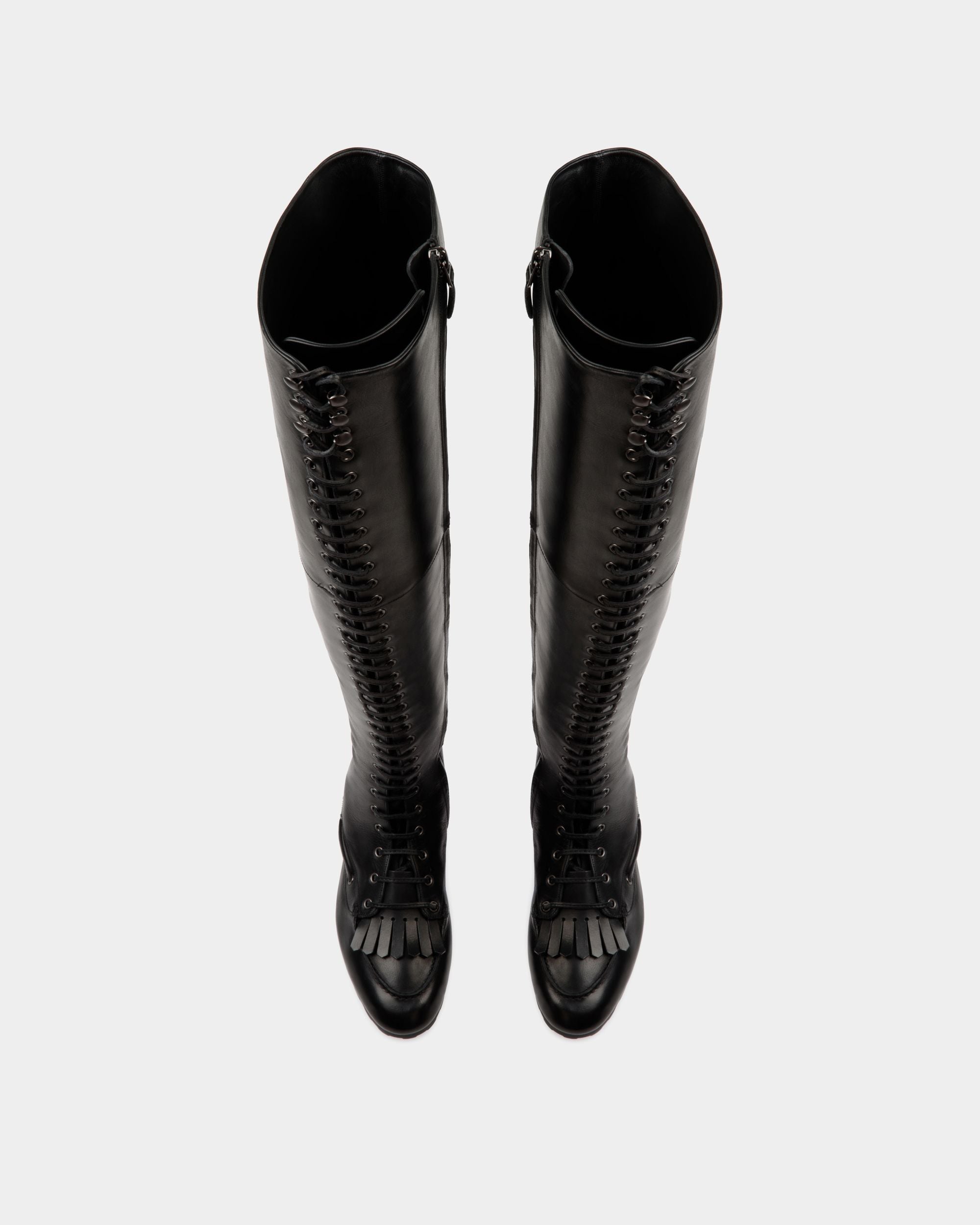 Plume Boot In Black Leather - Damen - Bally - 05