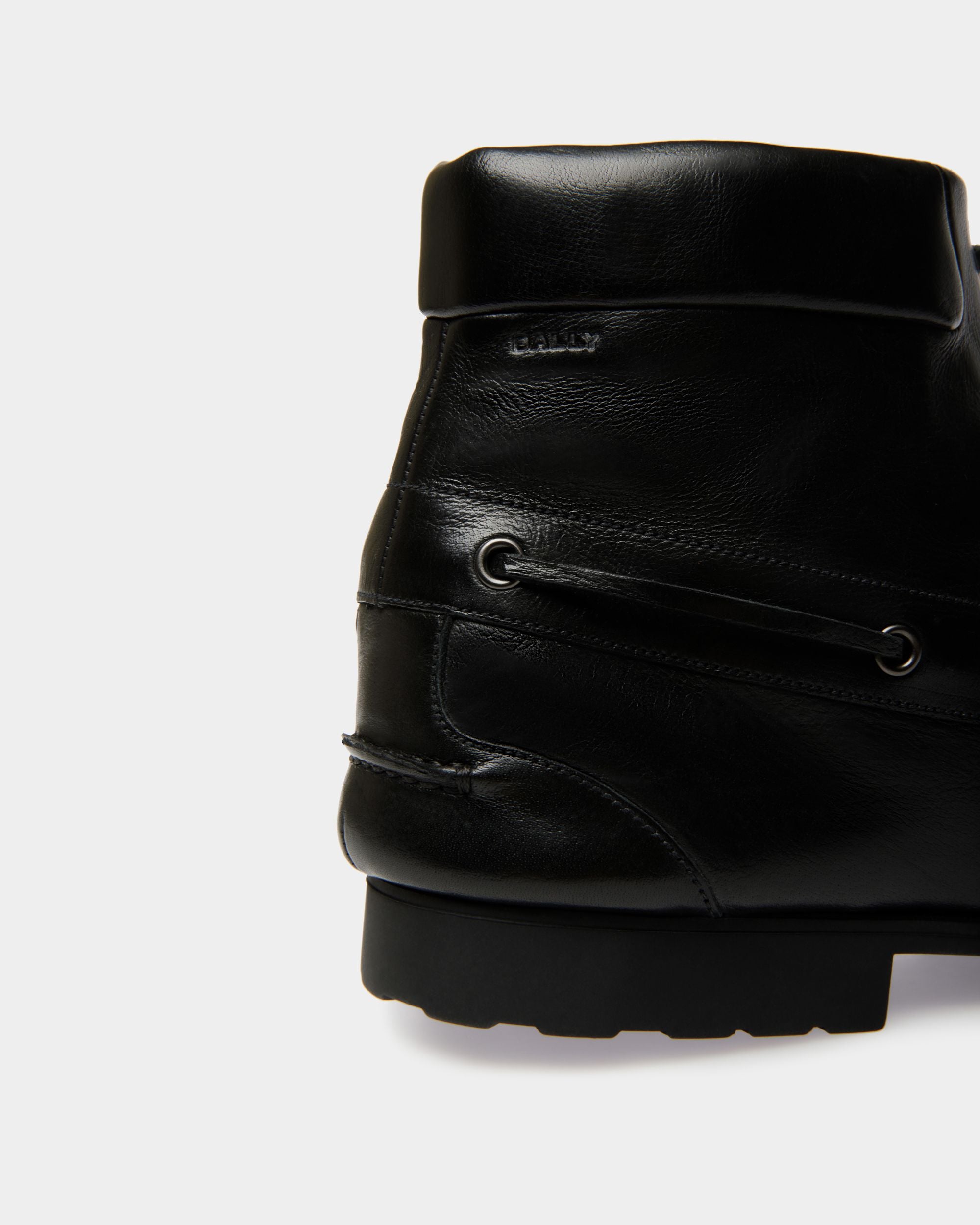 Stiefelette Plume Aus Leder In Schwarz - Damen - Bally - 05