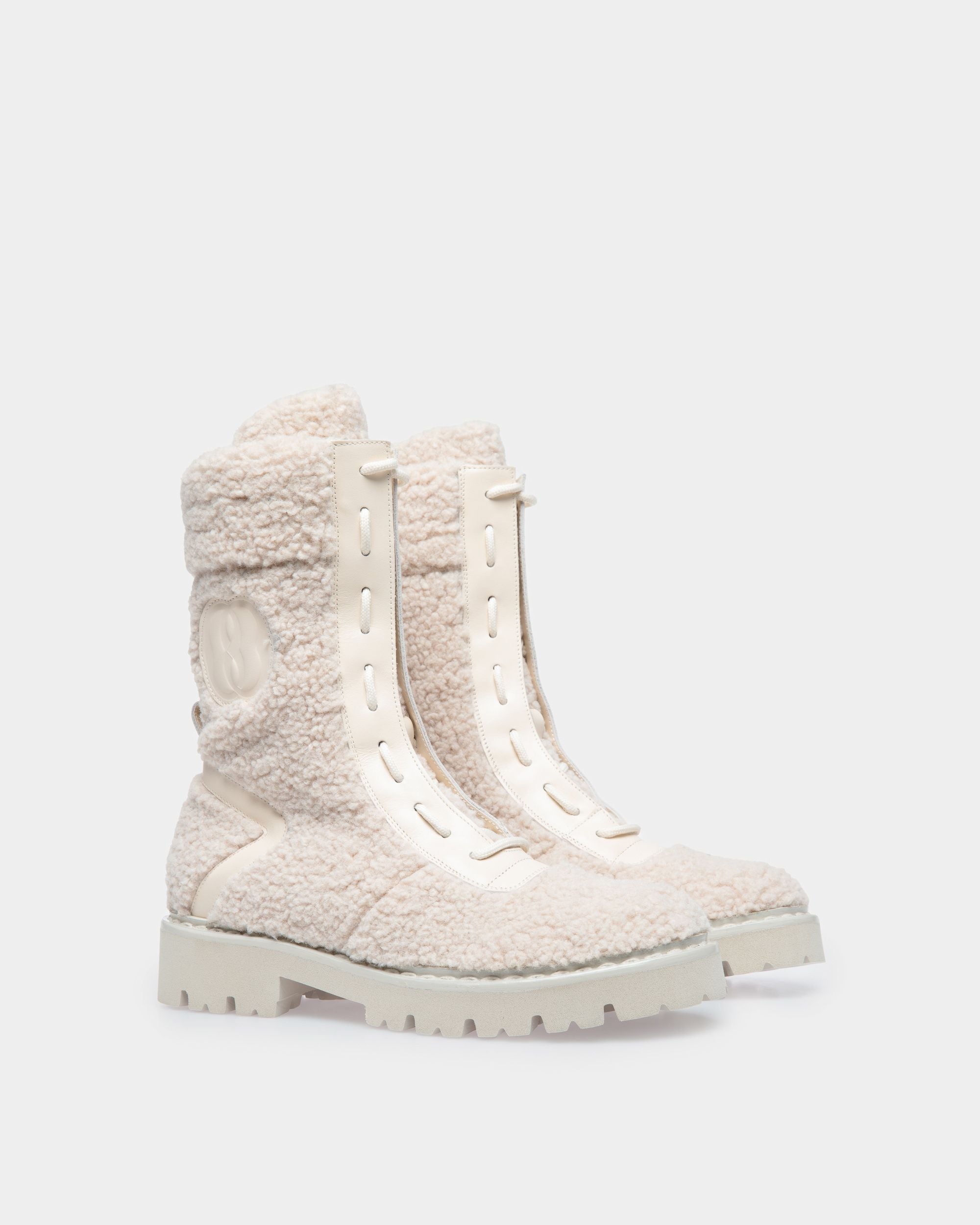 Enga Stiefel Aus Leder In Elfenbein - Damen - Bally - 02