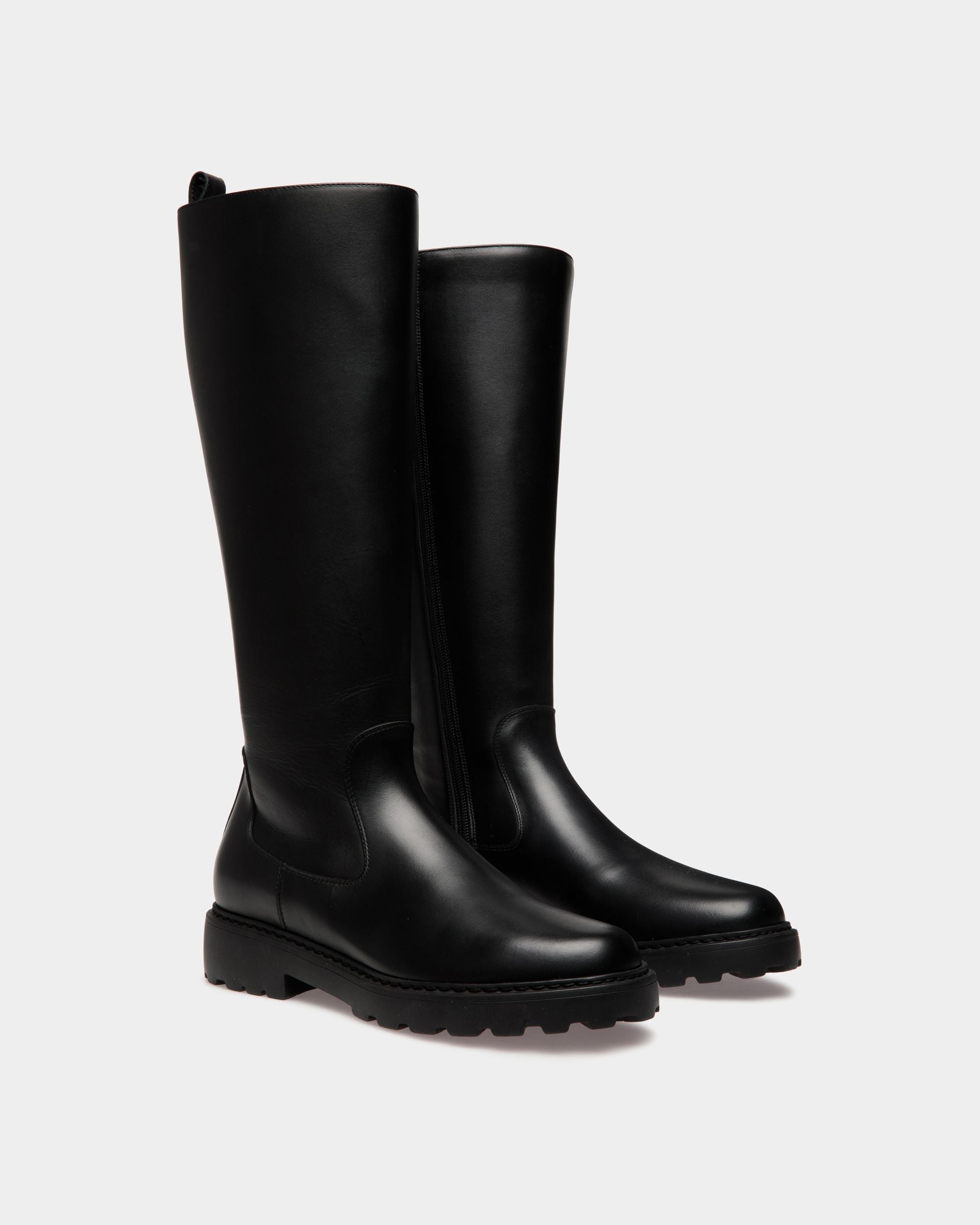 Gusto Long Boot In Black Bovine - Damen - Bally - 02
