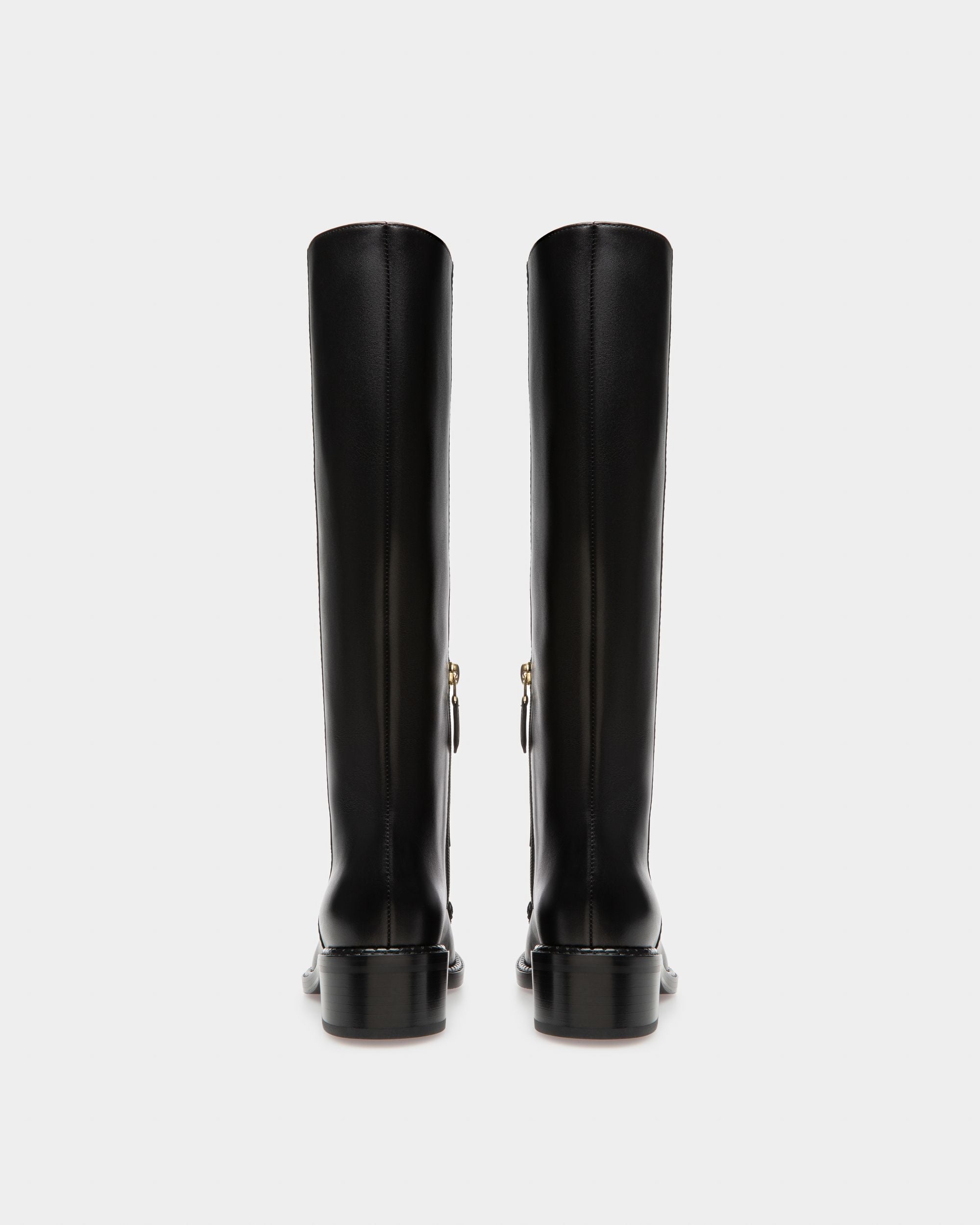 Ebele Hohe Stiefel Aus Schwarzem Leder - Damen - Bally - 04