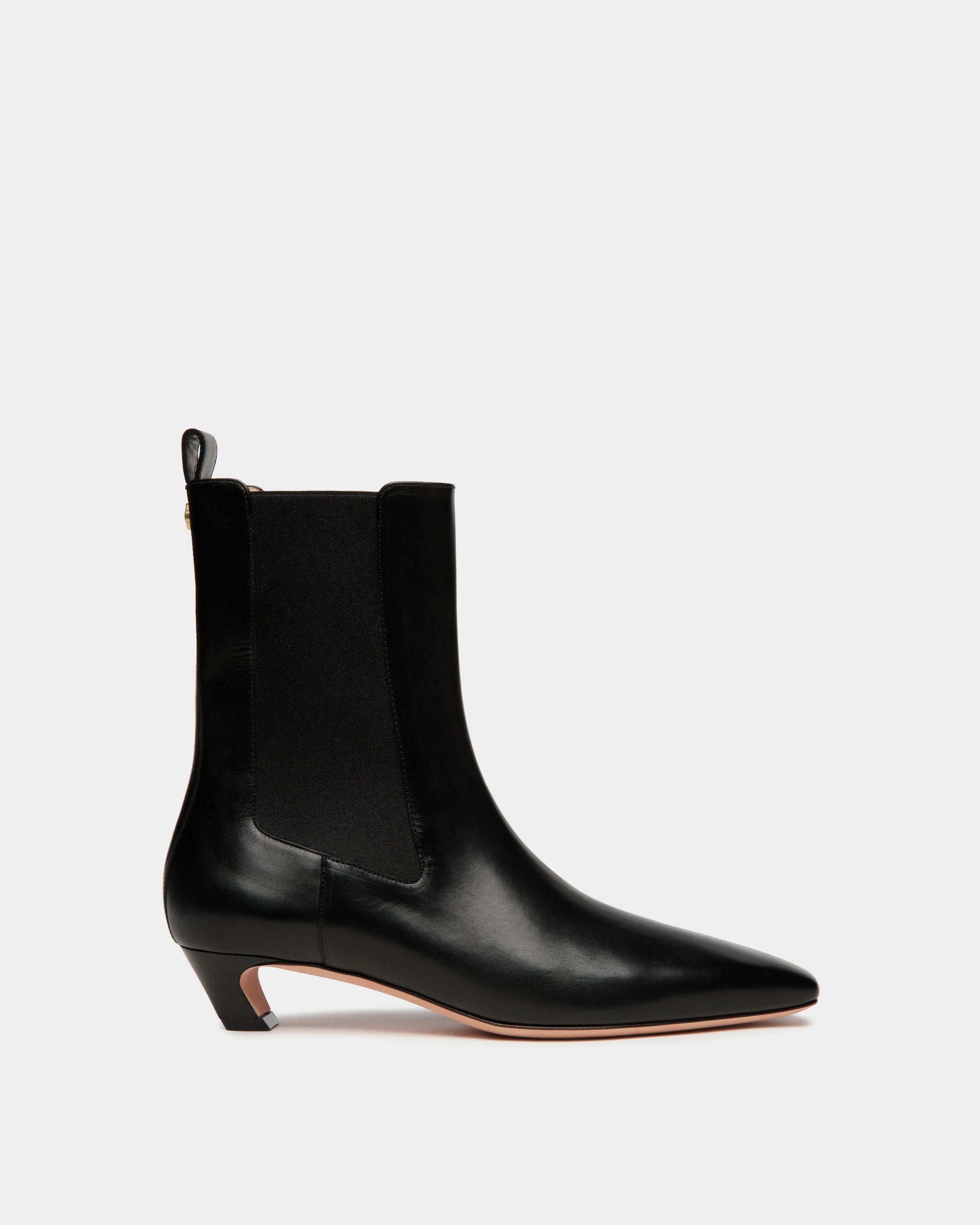 Sylt Stiefelette Aus Leder In Schwarz - Damen - Bally - 01