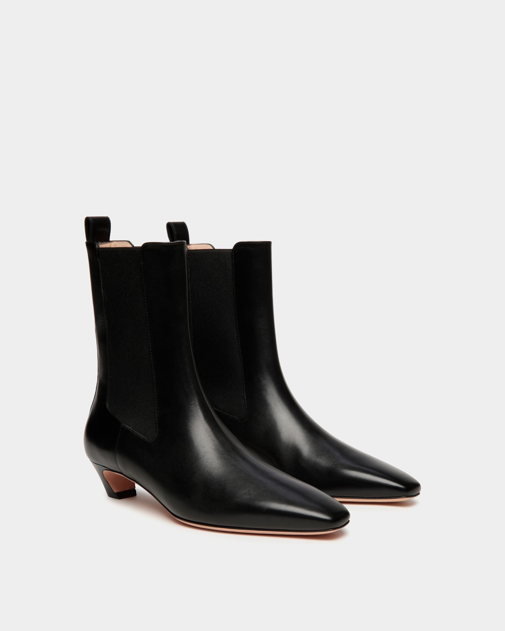 Sylt Stiefelette Aus Leder In Schwarz - Damen - Bally - 02