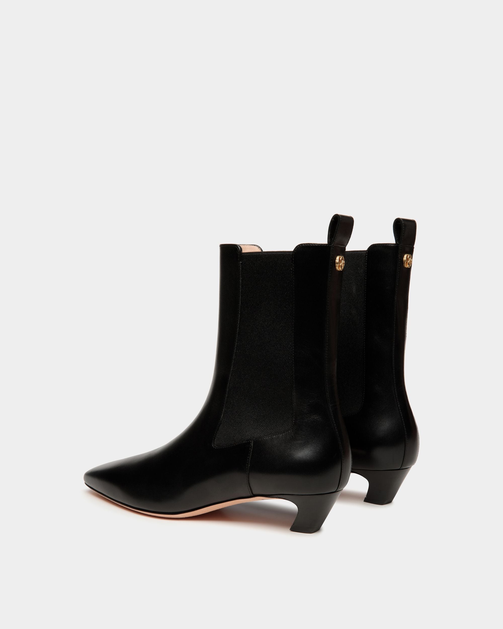 Sylt Stiefelette Aus Leder In Schwarz - Damen - Bally - 03