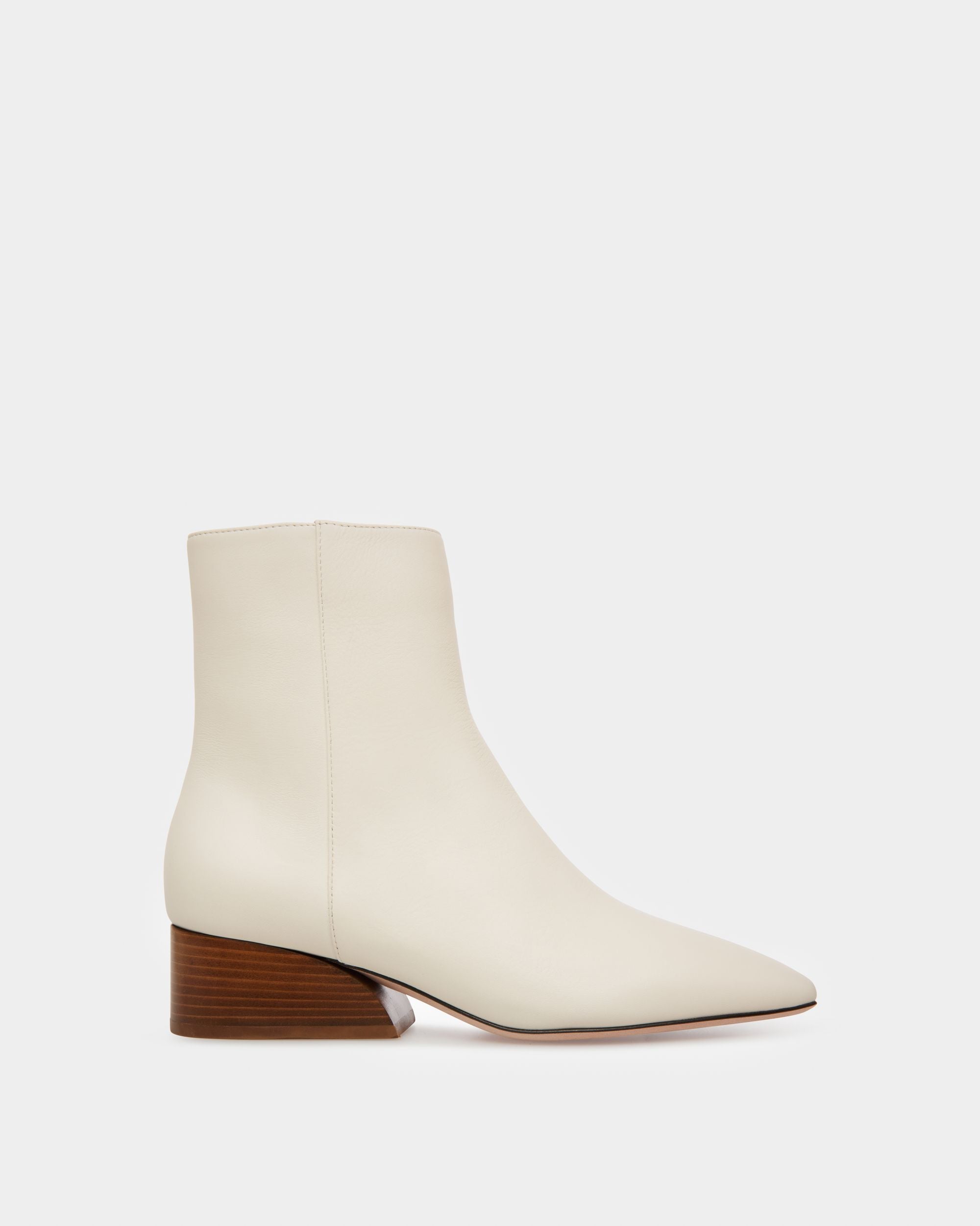 Glenda Stiefel Aus Elfenbeinfarbenem Leder - Damen - Bally - 01