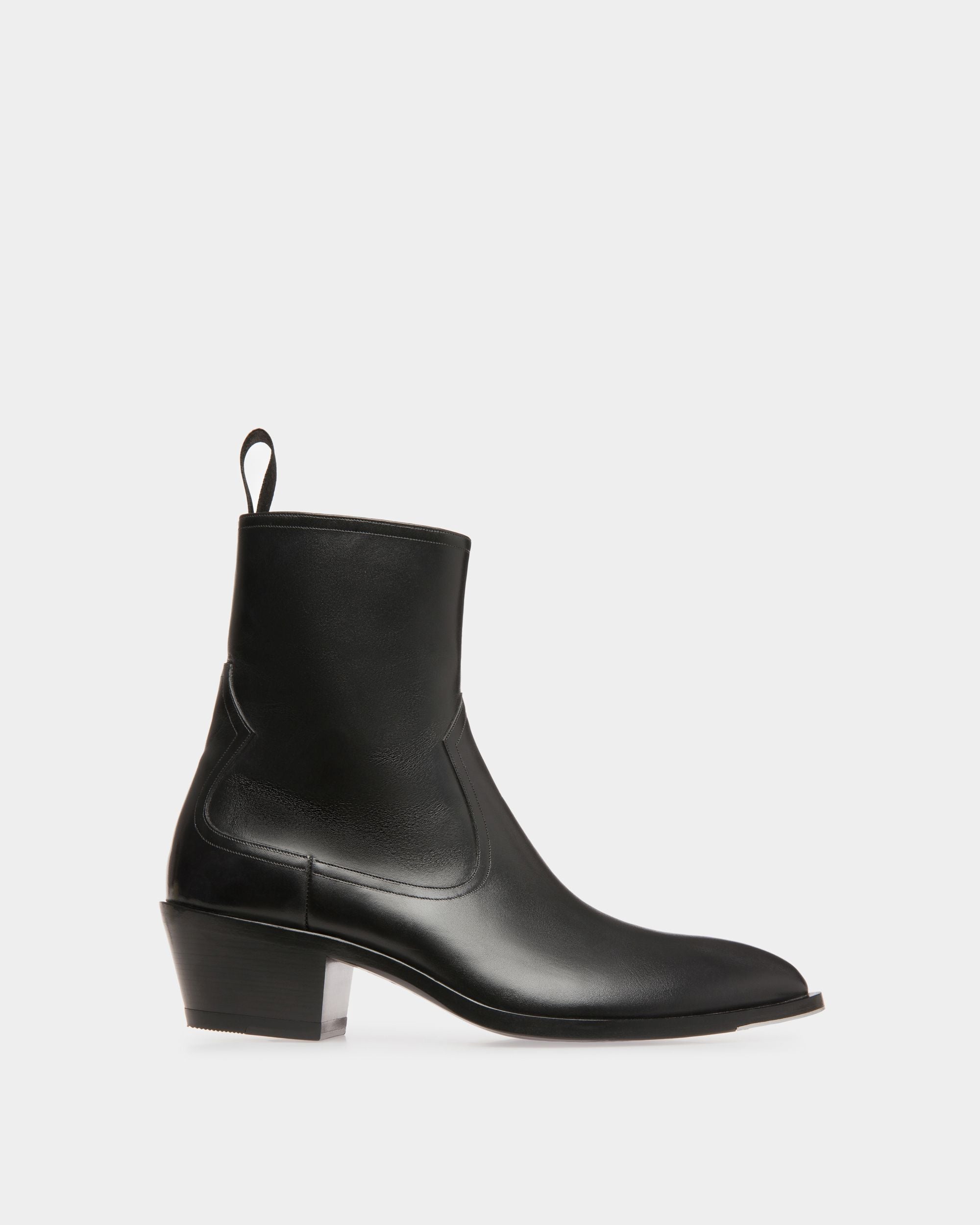 Vegas Stiefelette Aus Leder In Schwarz - Damen - Bally - 01