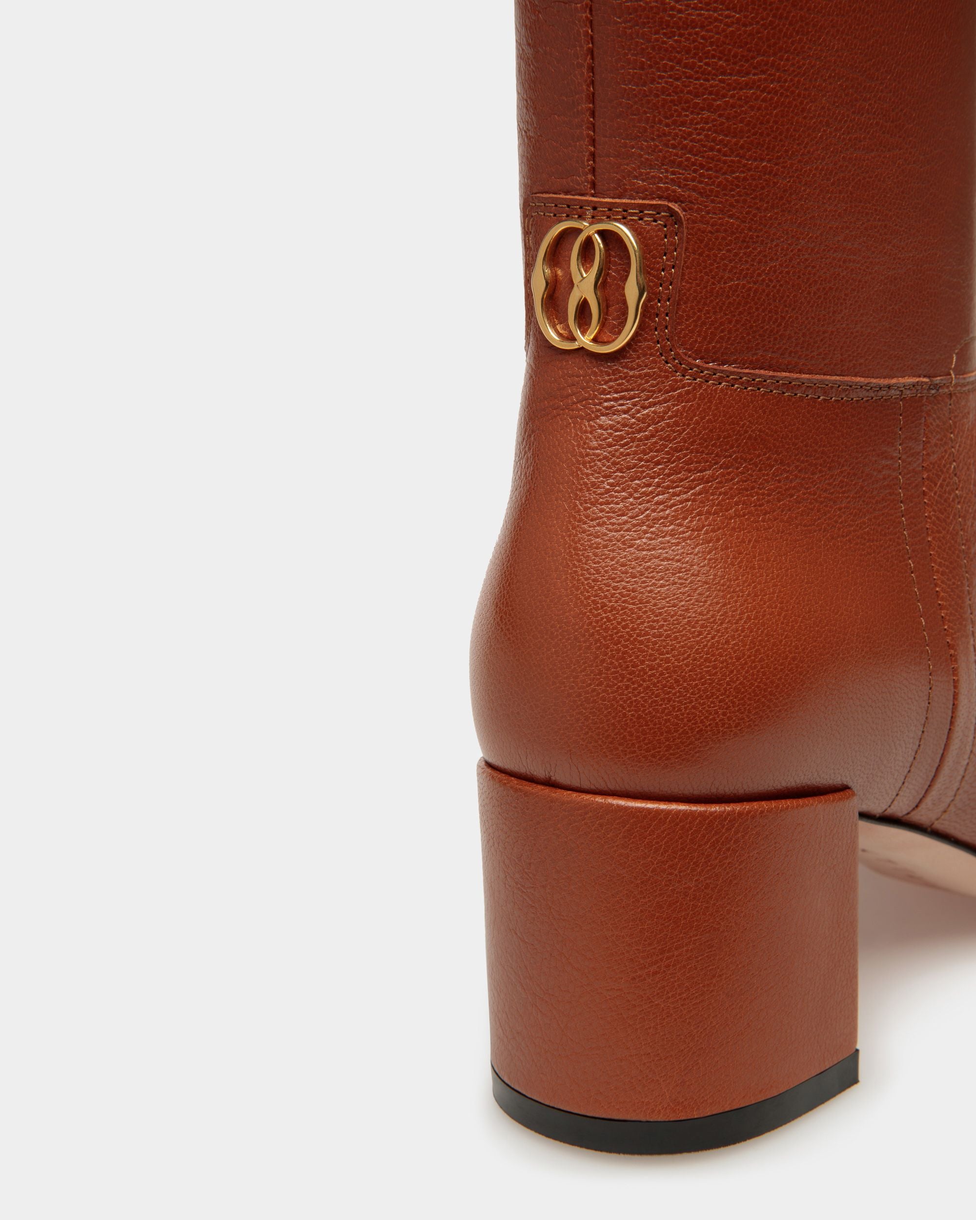 Daily Emblem Stiefelette Aus Braunem Leder - Damen - Bally - 04