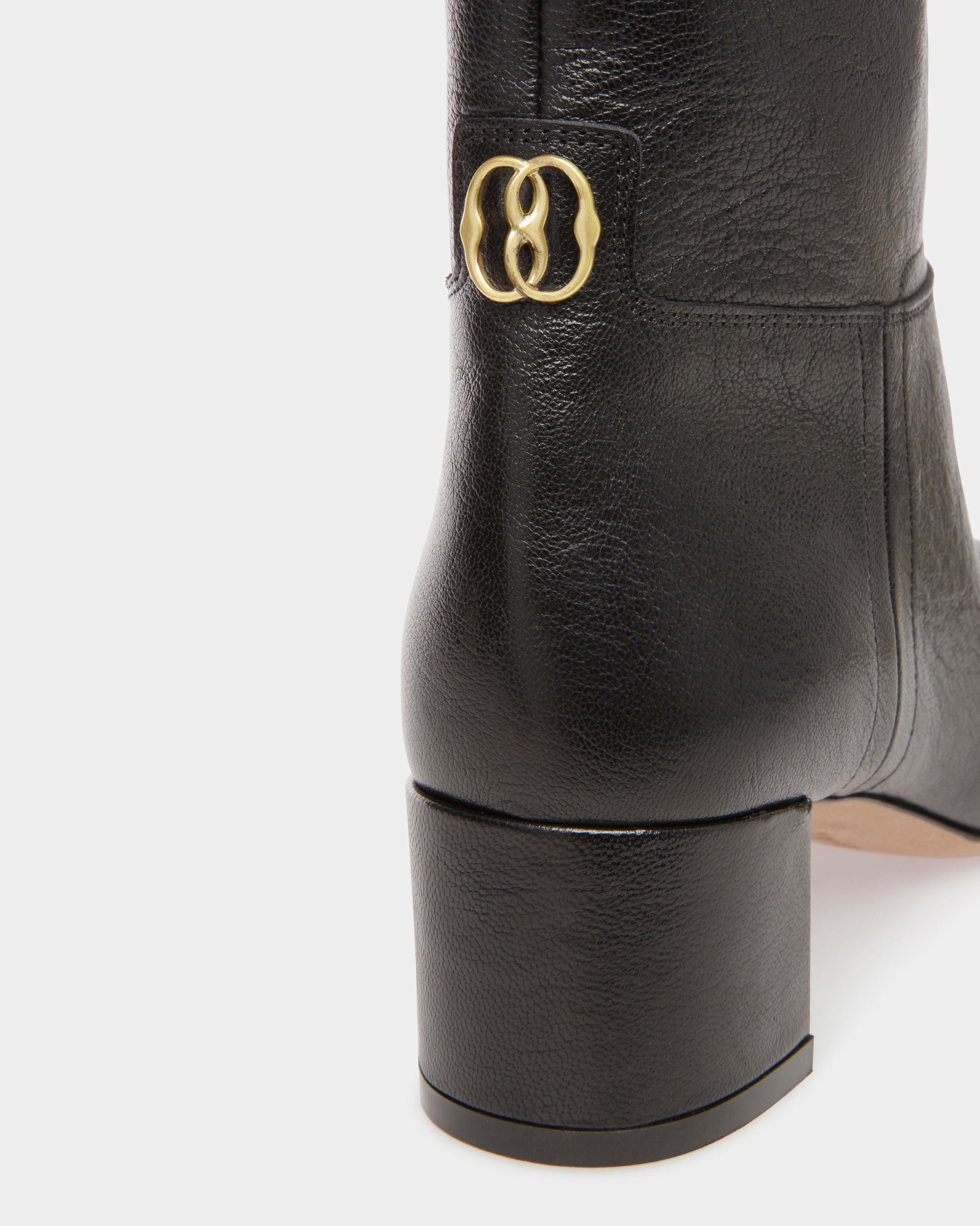 Daily Emblem Stiefelette Aus Leder In Schwarz - Damen - Bally - 04